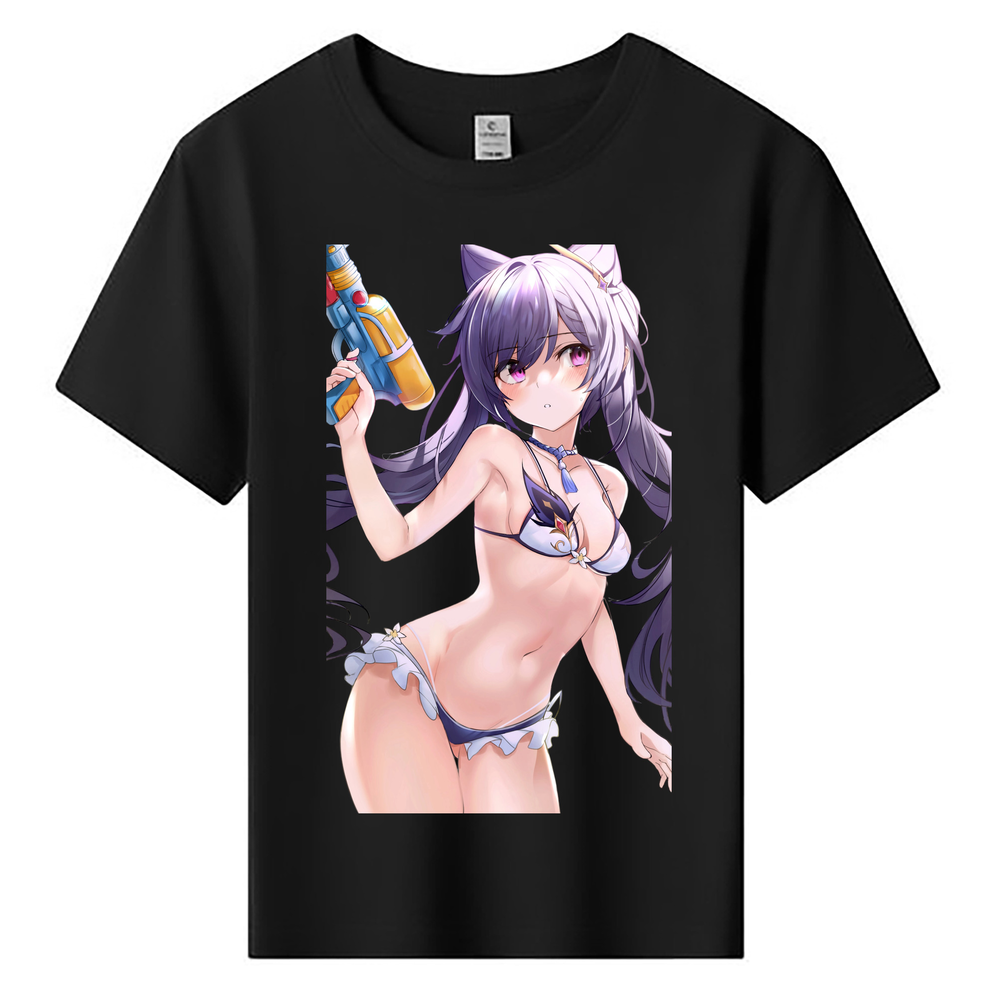 げんし神 刻晴 こくせい genshin Kokusei 綿100％キッズTシャツ（フロントプリント）