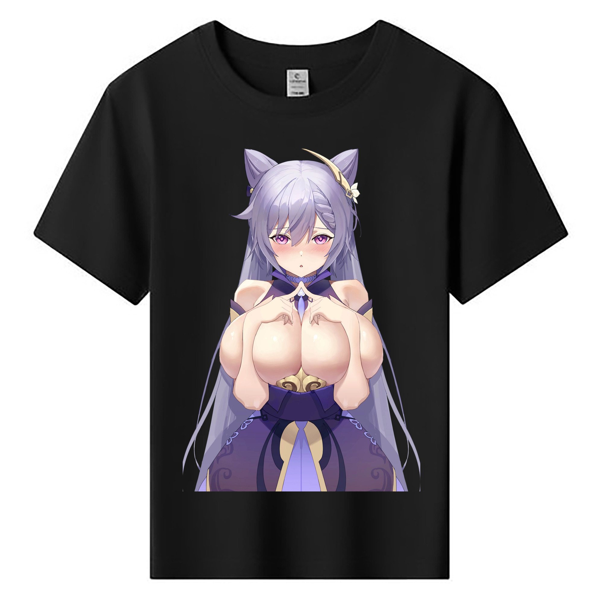 げんし神 刻晴 こくせい genshin Kokusei 綿100％キッズTシャツ（フロントプリント）