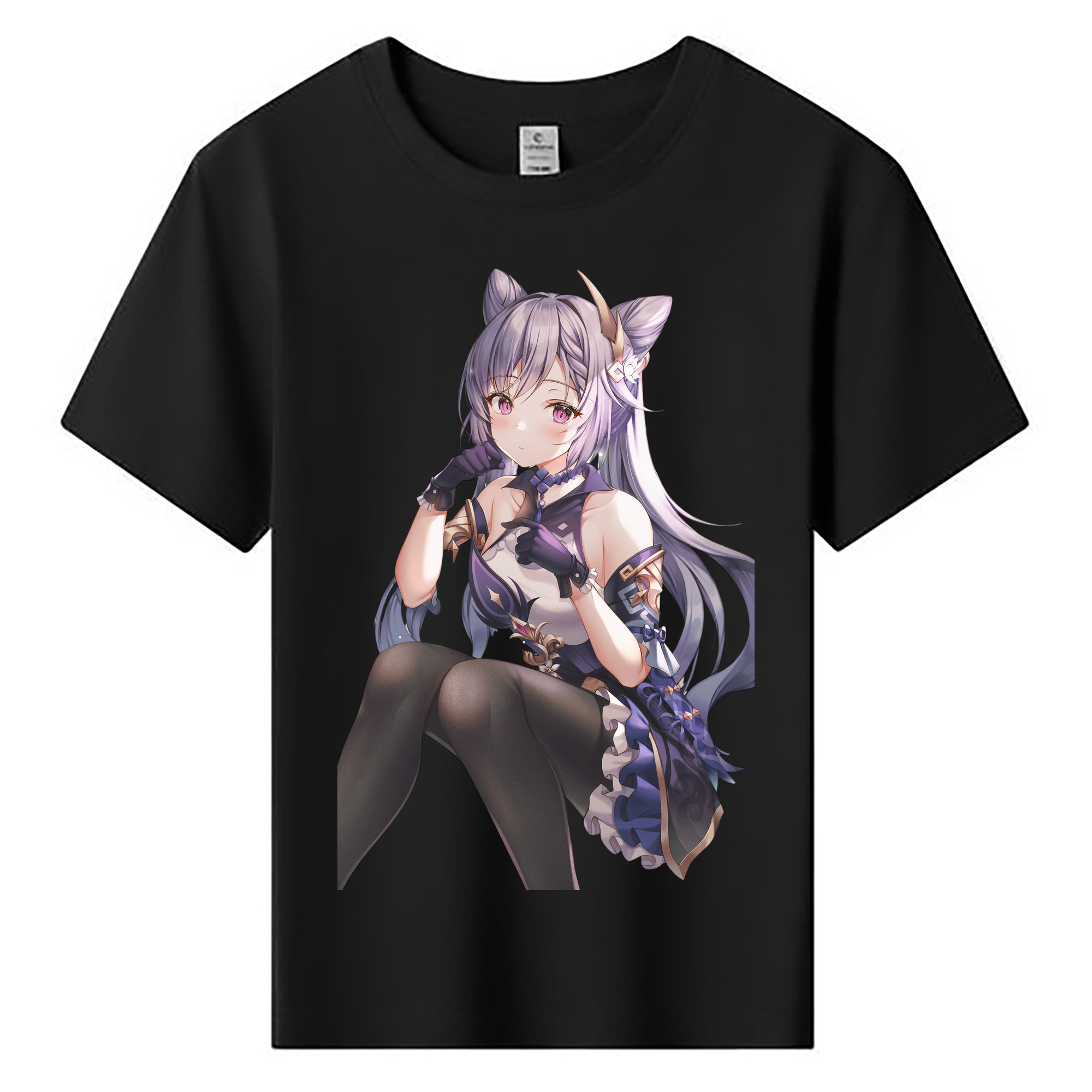 げんし神 刻晴 こくせい genshin Kokusei 綿100％キッズTシャツ（フロントプリント）