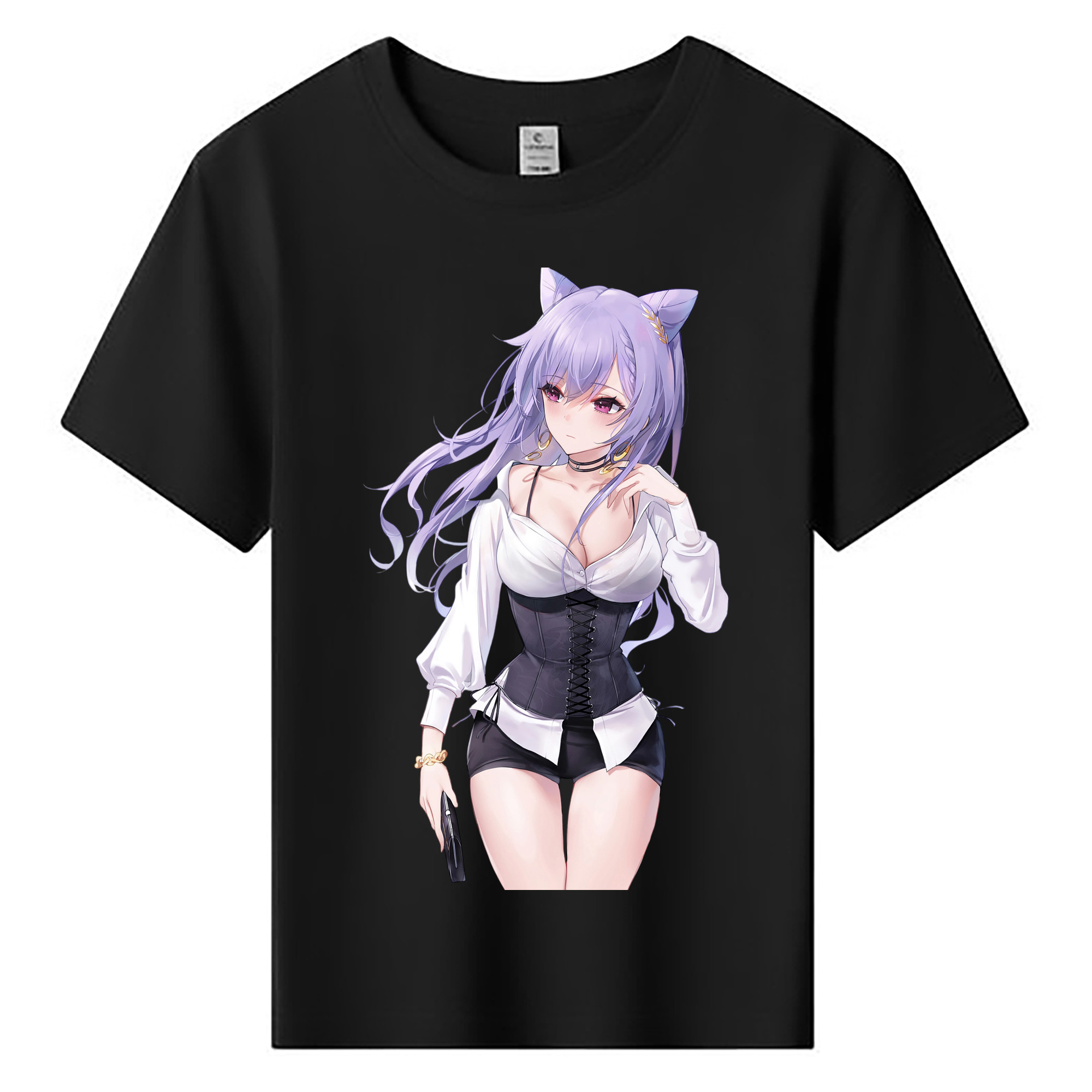 げんし神 刻晴 こくせい genshin Kokusei 綿100％キッズTシャツ（フロントプリント）