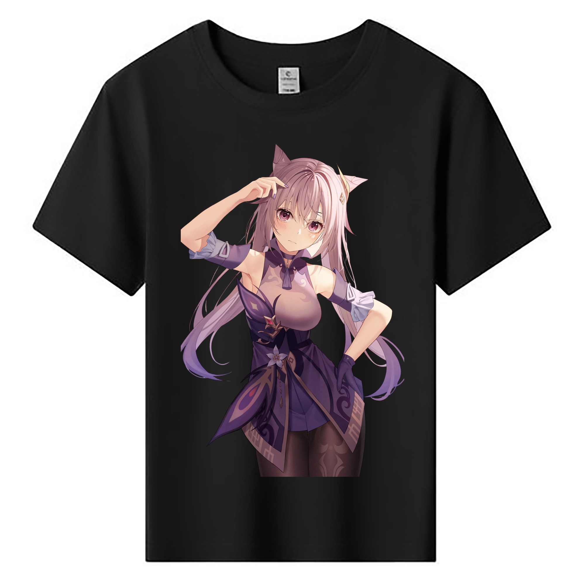 げんし神 刻晴 こくせい genshin Kokusei 綿100％キッズTシャツ（フロントプリント）