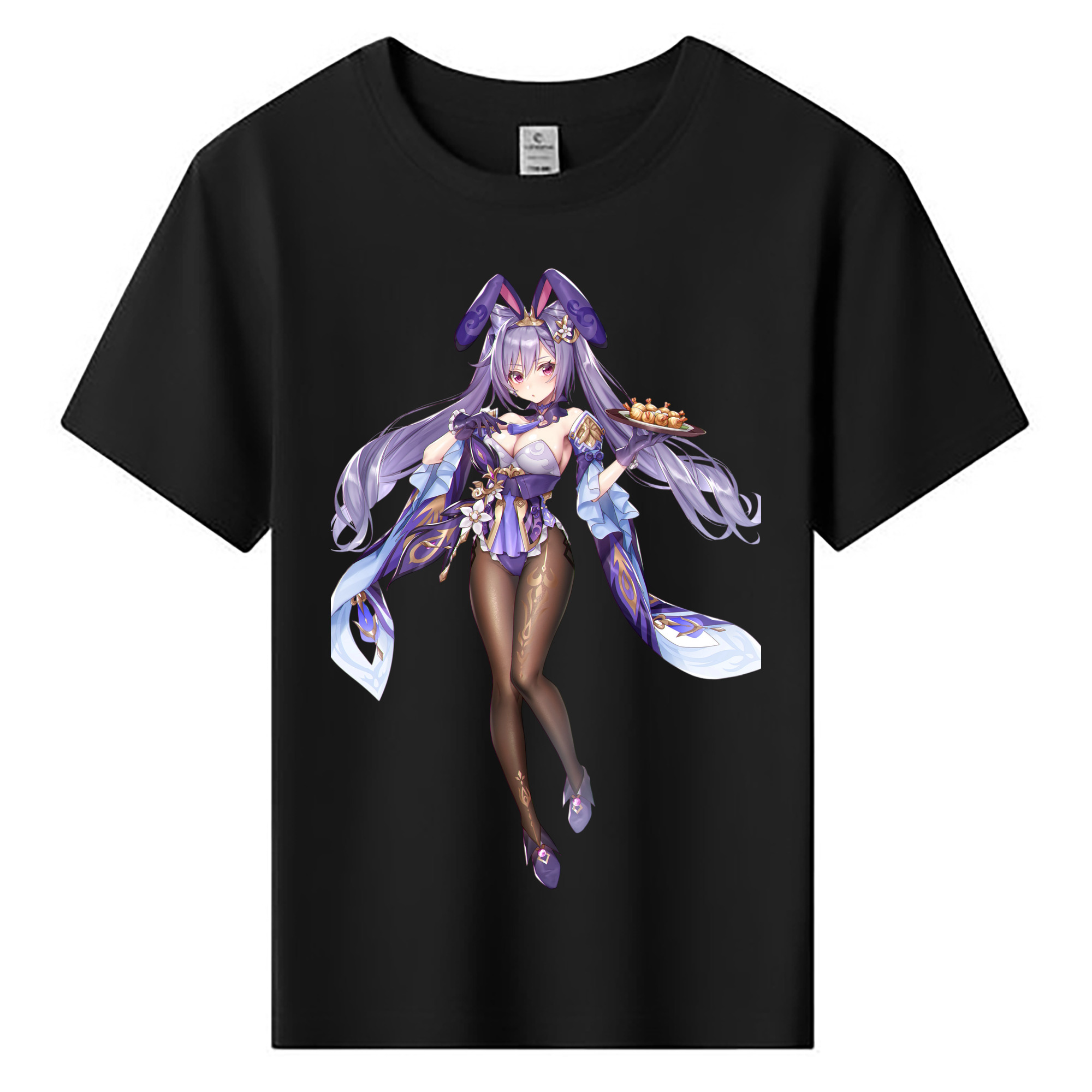 げんし神 刻晴 こくせい genshin Kokusei 綿100％キッズTシャツ（フロントプリント）