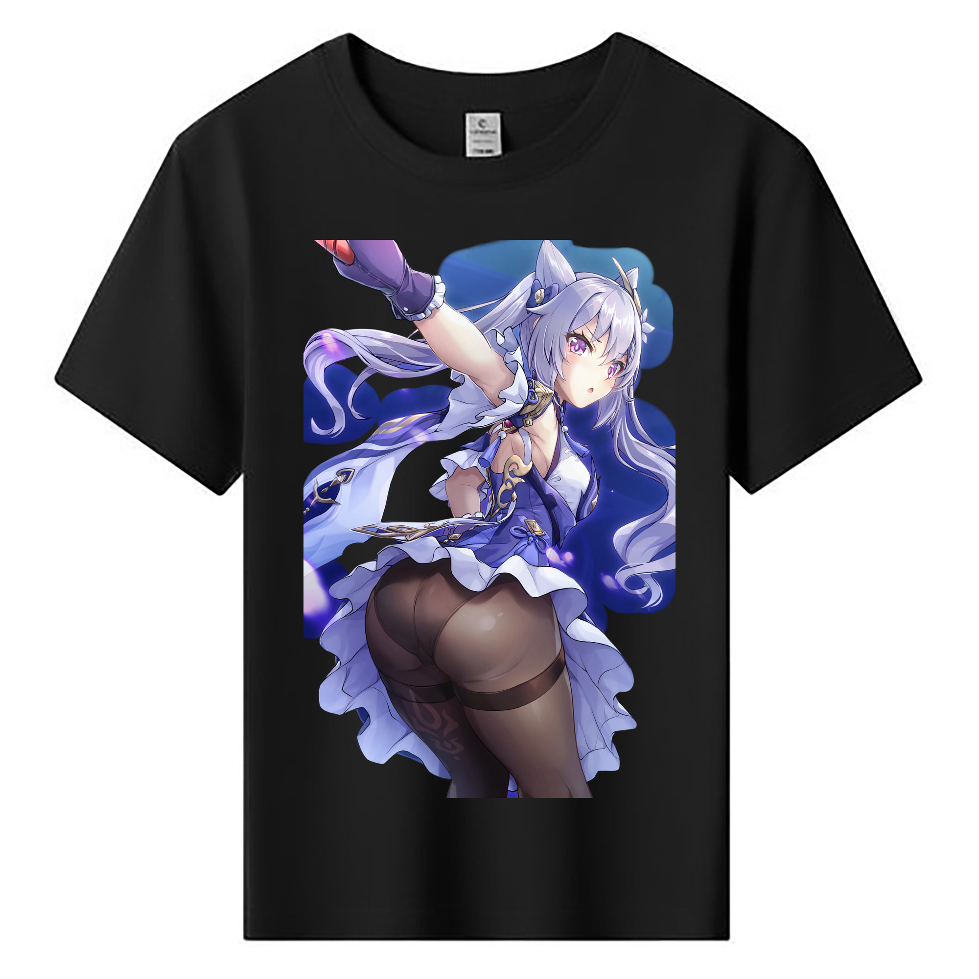 げんし神 刻晴 こくせい genshin Kokusei 綿100％キッズTシャツ（フロントプリント）