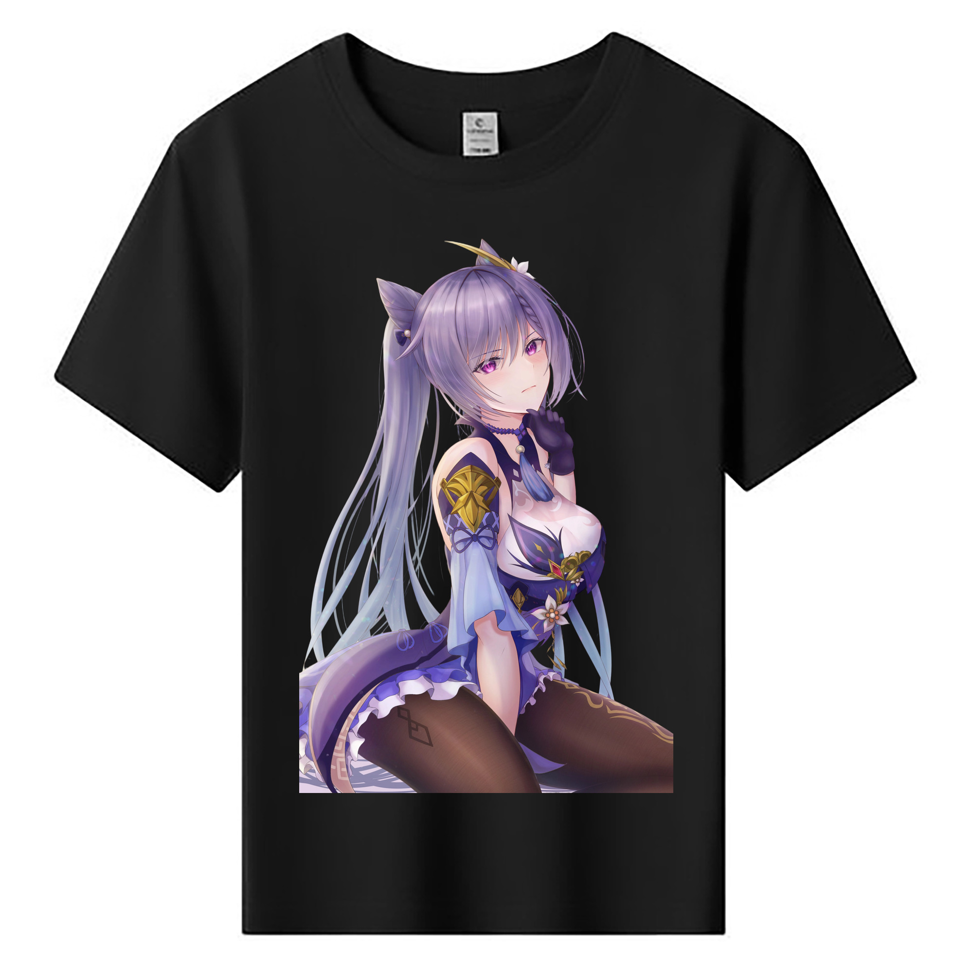 げんし神 刻晴 こくせい genshin Kokusei 綿100％キッズTシャツ（フロントプリント）