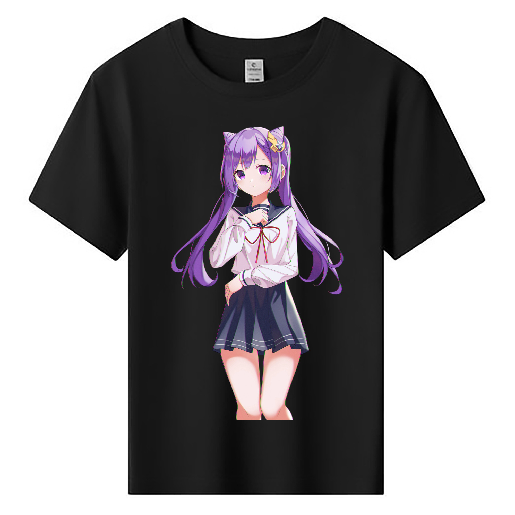 げんし神 刻晴 こくせい genshin Kokusei 綿100％キッズTシャツ（フロントプリント）