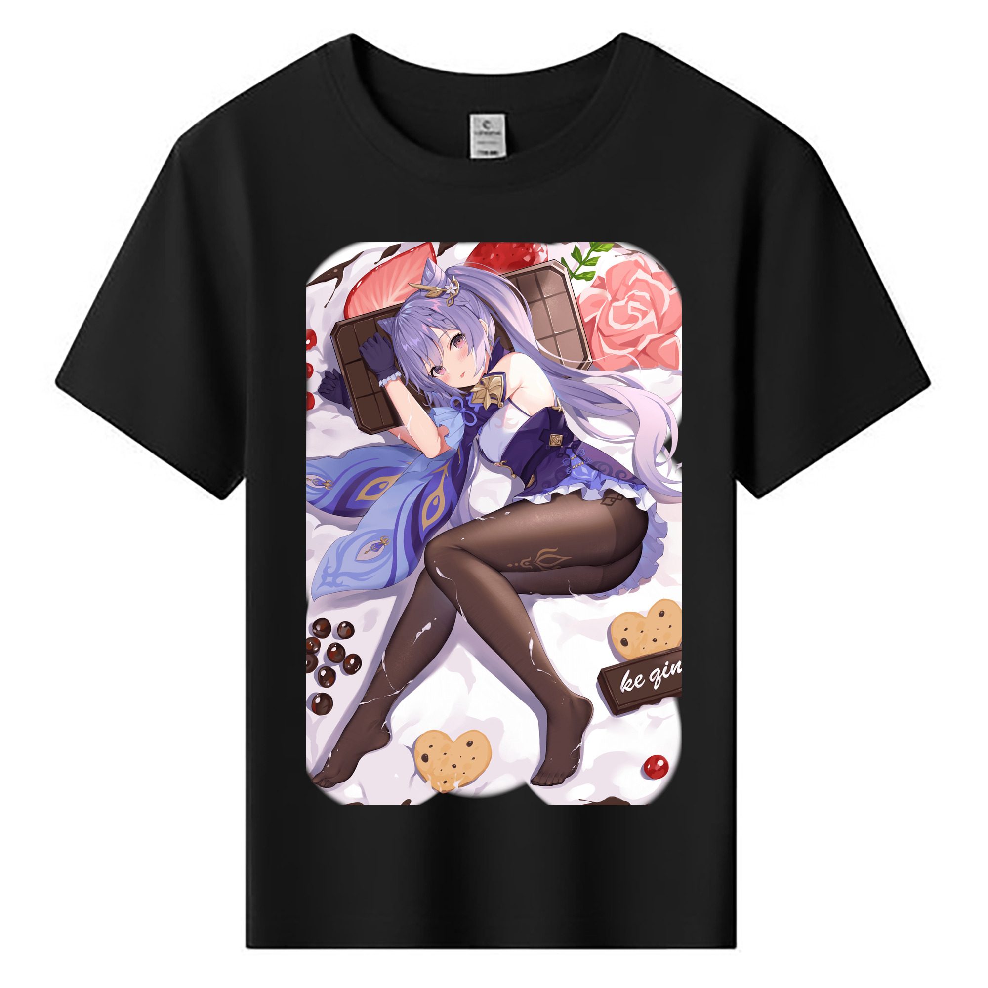 げんし神 刻晴 こくせい genshin Kokusei 綿100％キッズTシャツ（フロントプリント）