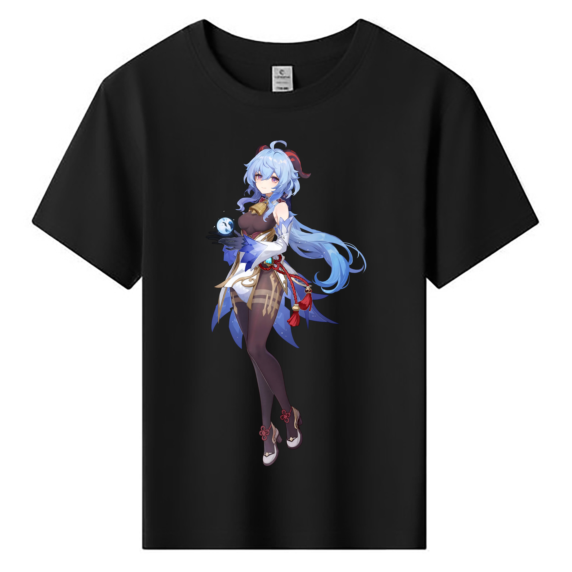 げんし神 甘雨 かんう genshin Ganyu 綿100％キッズTシャツ（フロントプリント）