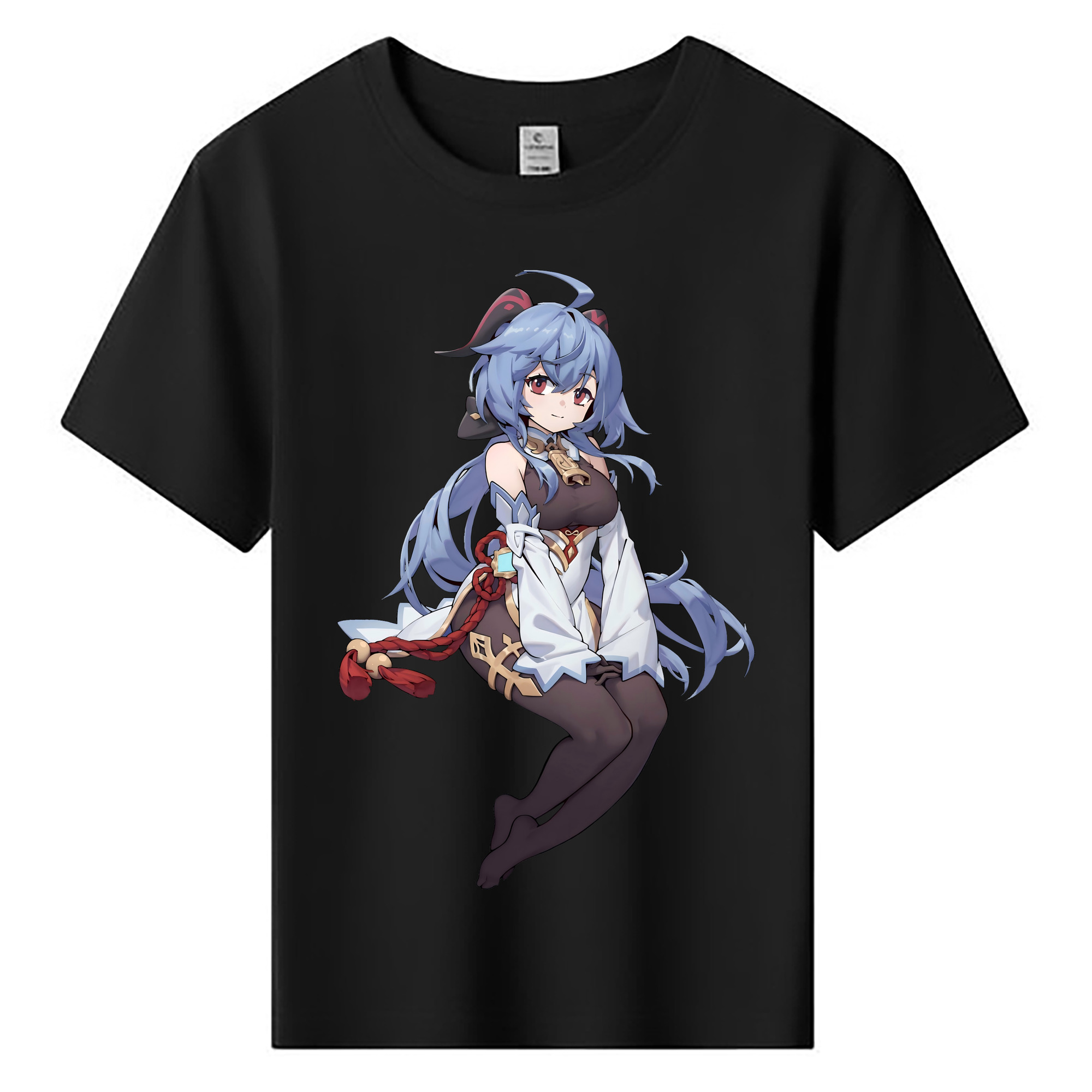 げんし神 甘雨 かんう genshin Ganyu 綿100％キッズTシャツ（フロントプリント）