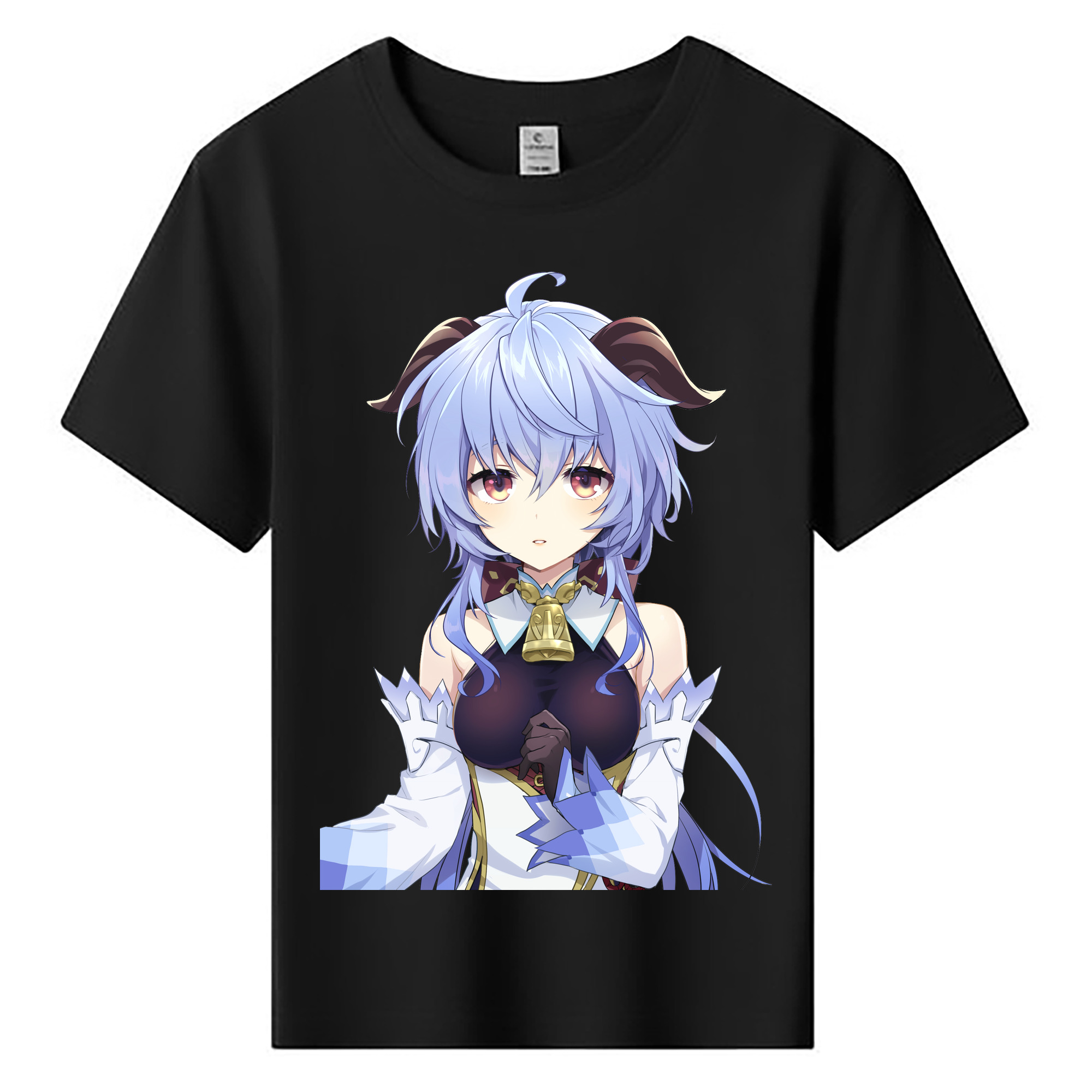 げんし神 甘雨 かんう genshin Ganyu 綿100％キッズTシャツ（フロントプリント）