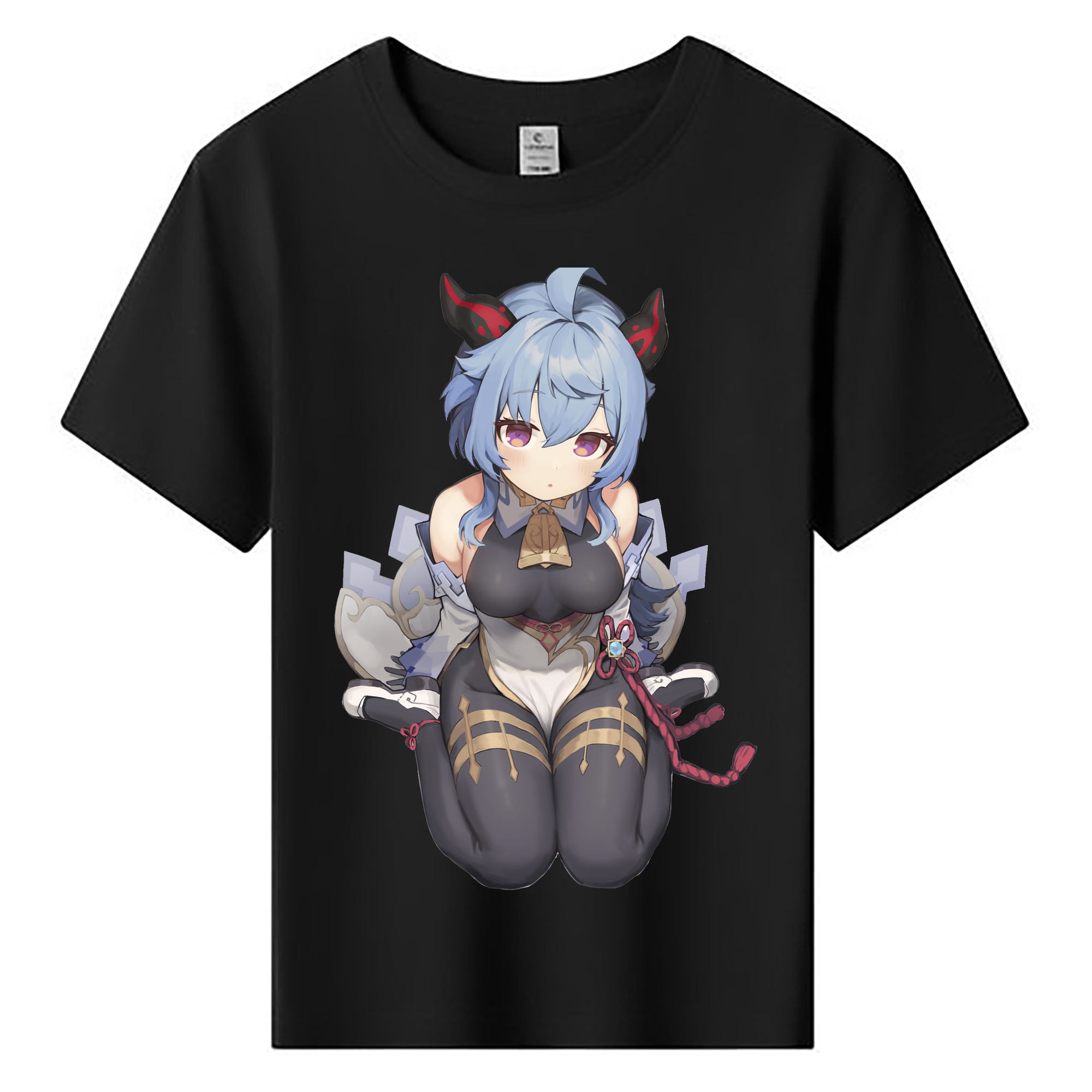 げんし神 甘雨 かんう genshin Ganyu 綿100％キッズTシャツ（フロントプリント）