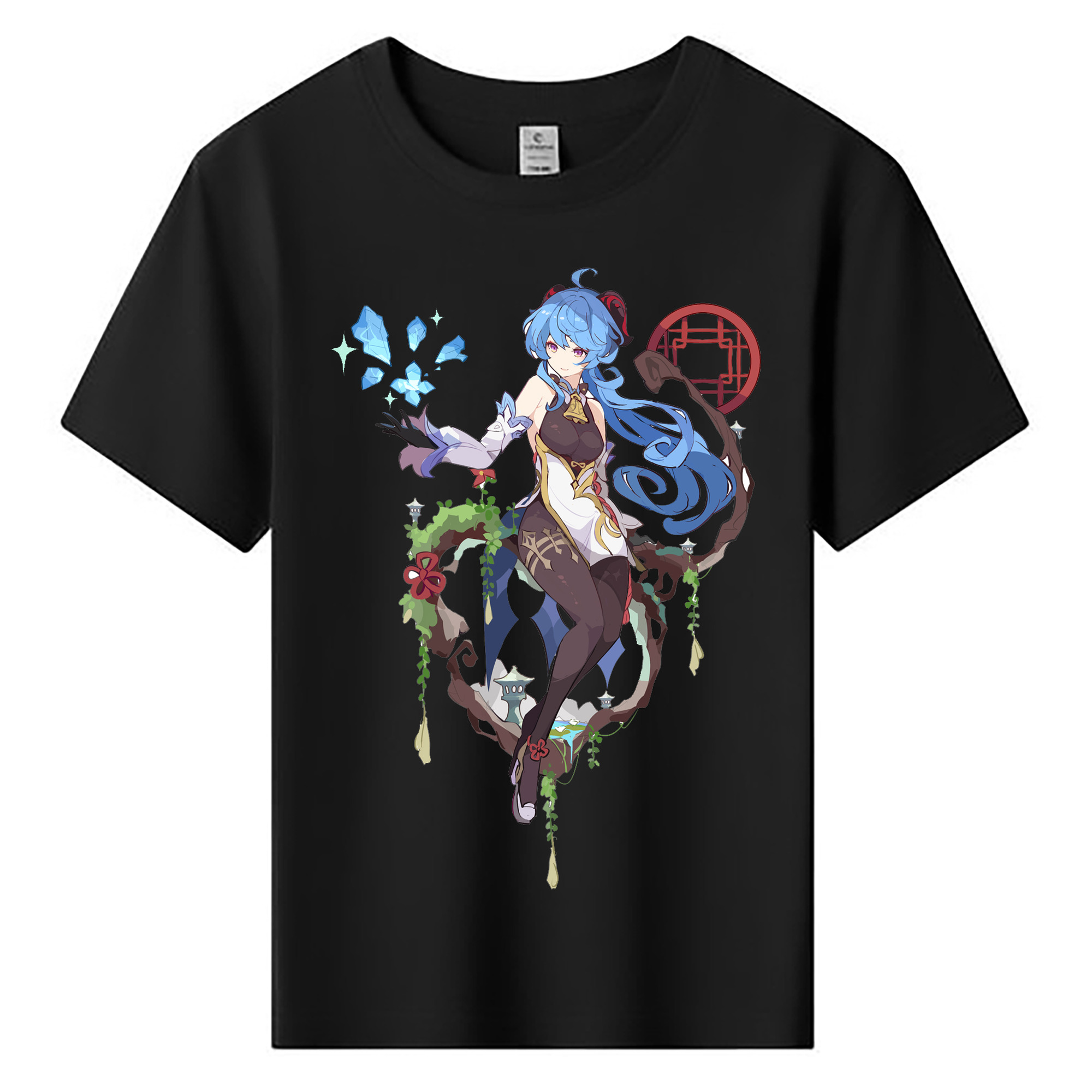 げんし神 甘雨 かんう genshin Ganyu 綿100％キッズTシャツ（フロントプリント）