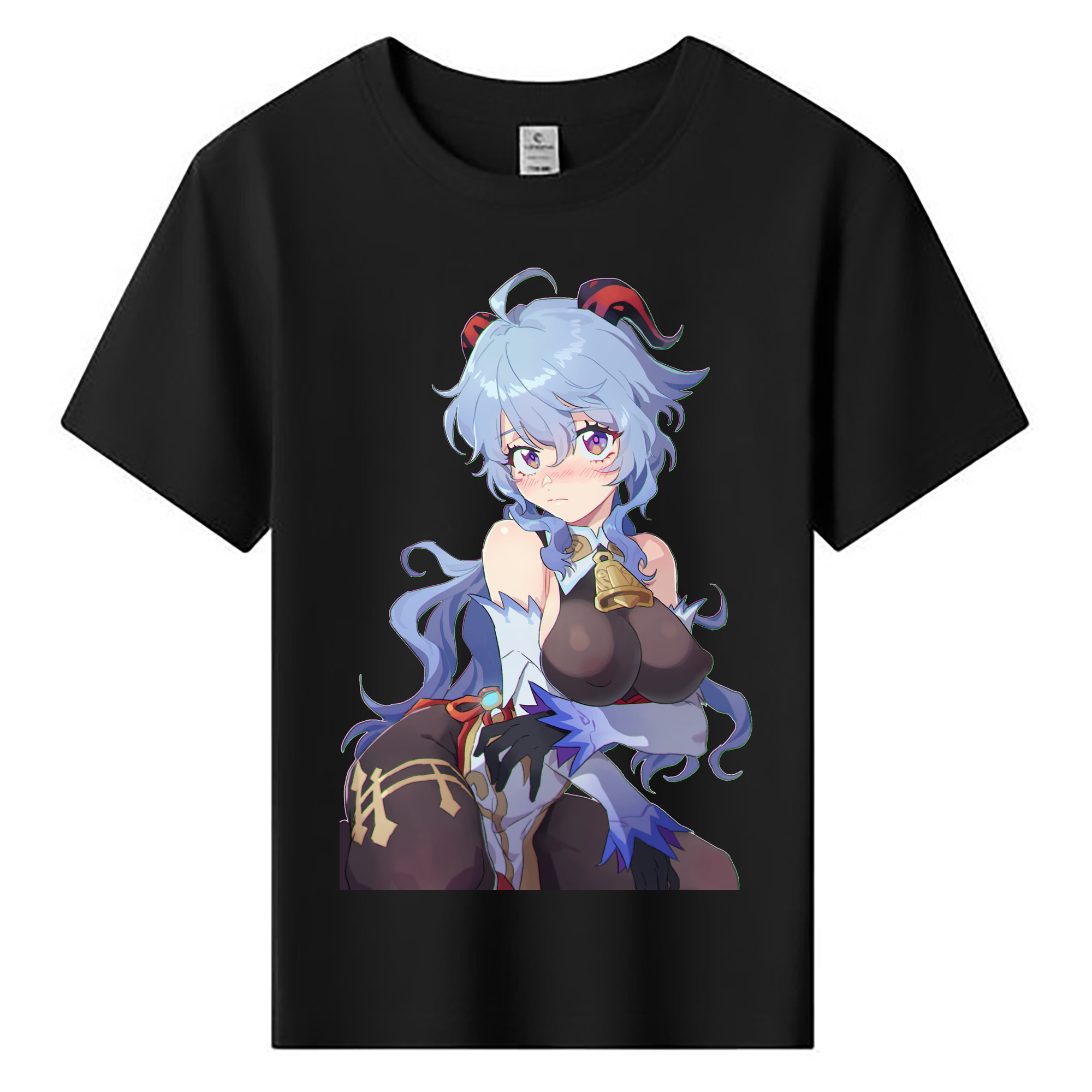 げんし神 甘雨 かんう genshin Ganyu 綿100％キッズTシャツ（フロントプリント）