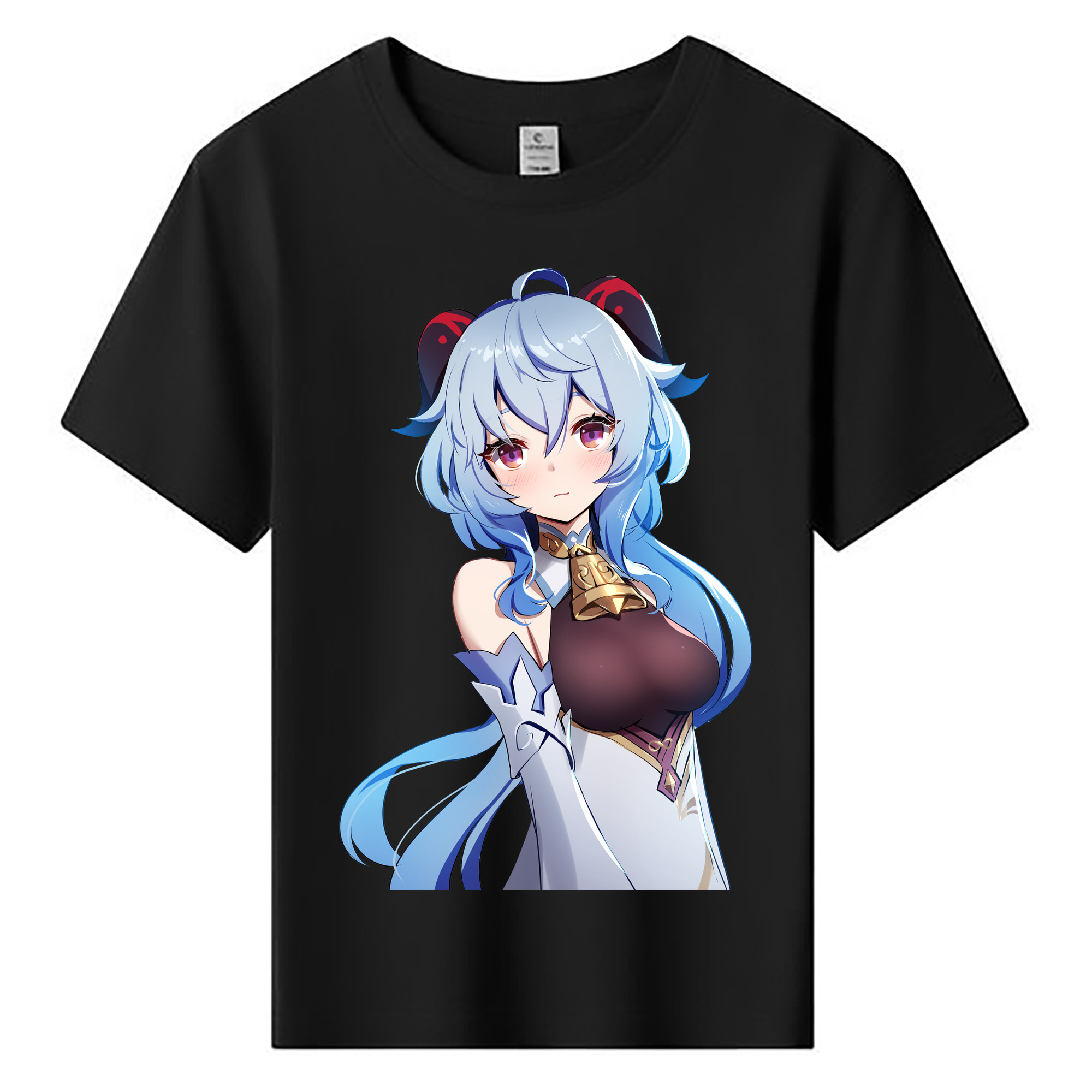 げんし神 甘雨 かんう genshin Ganyu 綿100％キッズTシャツ（フロントプリント）