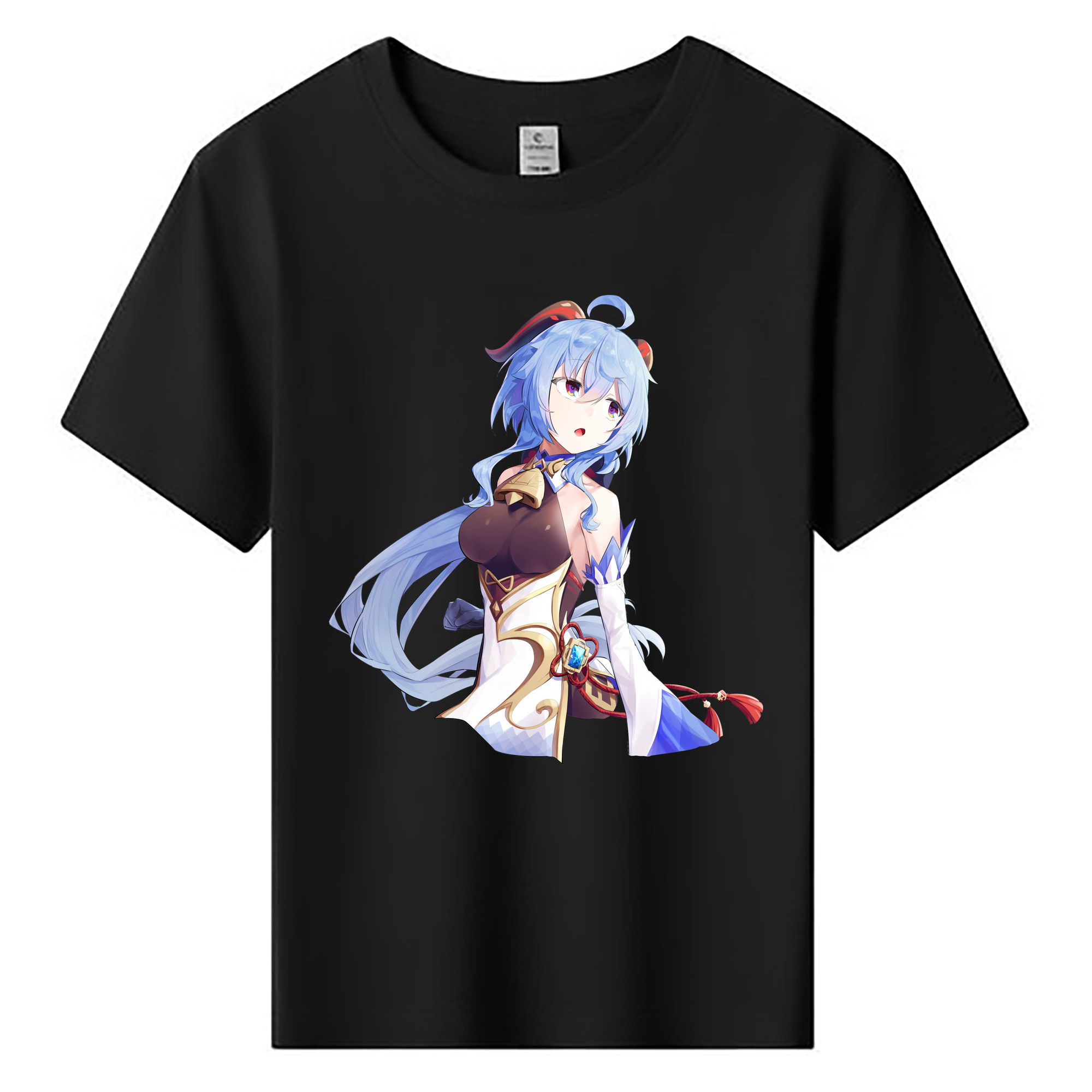 げんし神 甘雨 かんう genshin Ganyu 綿100％キッズTシャツ（フロントプリント）