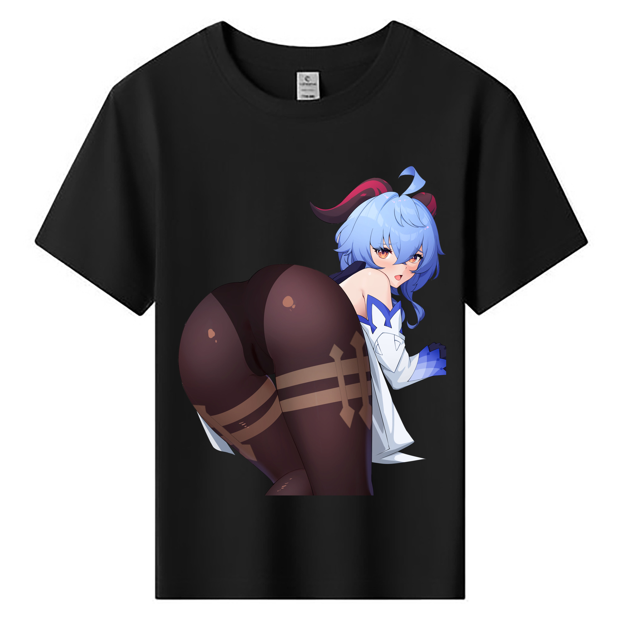 げんし神 甘雨 かんう genshin Ganyu 綿100％キッズTシャツ（フロントプリント）
