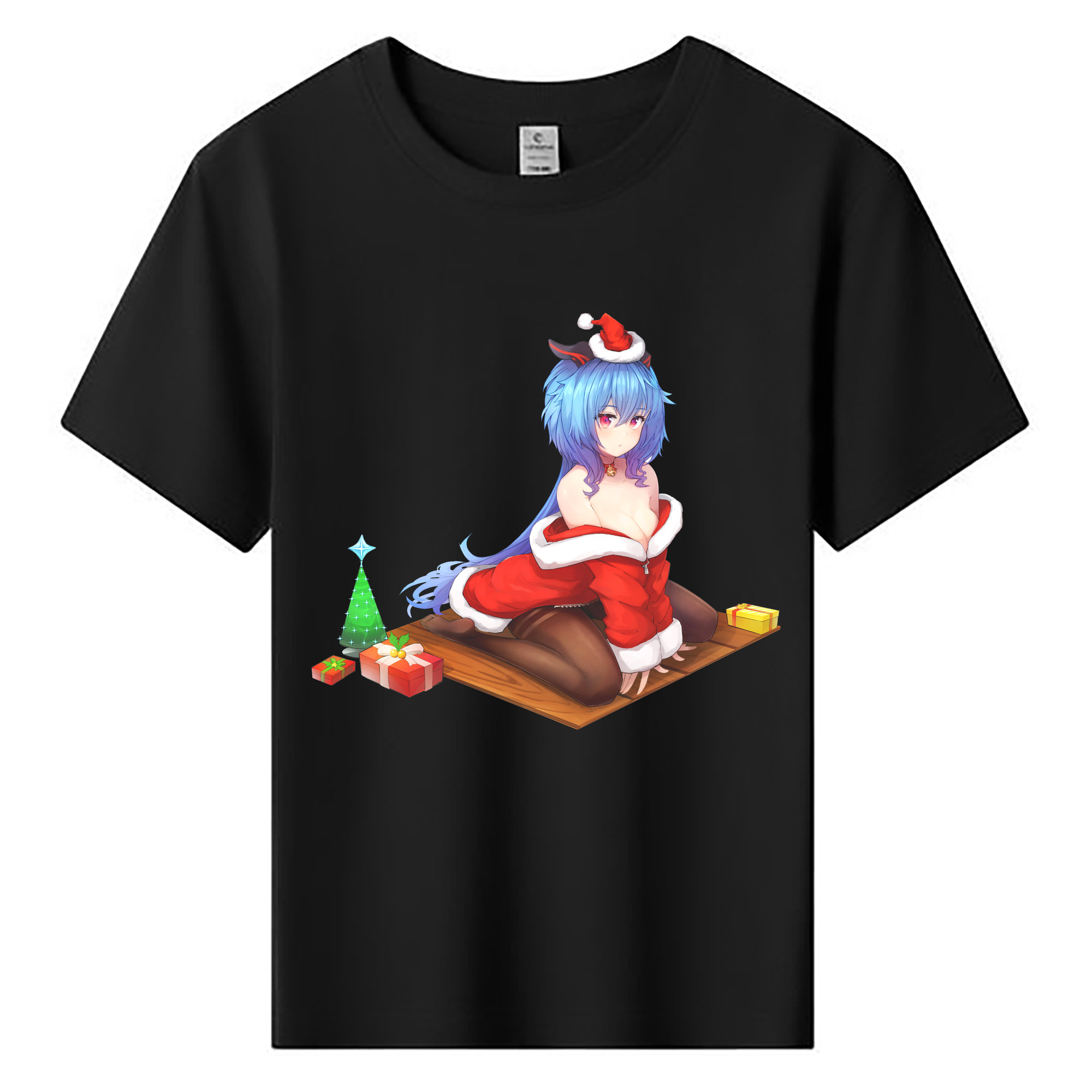 げんし神 甘雨 かんう genshin Ganyu 綿100％キッズTシャツ（フロントプリント）