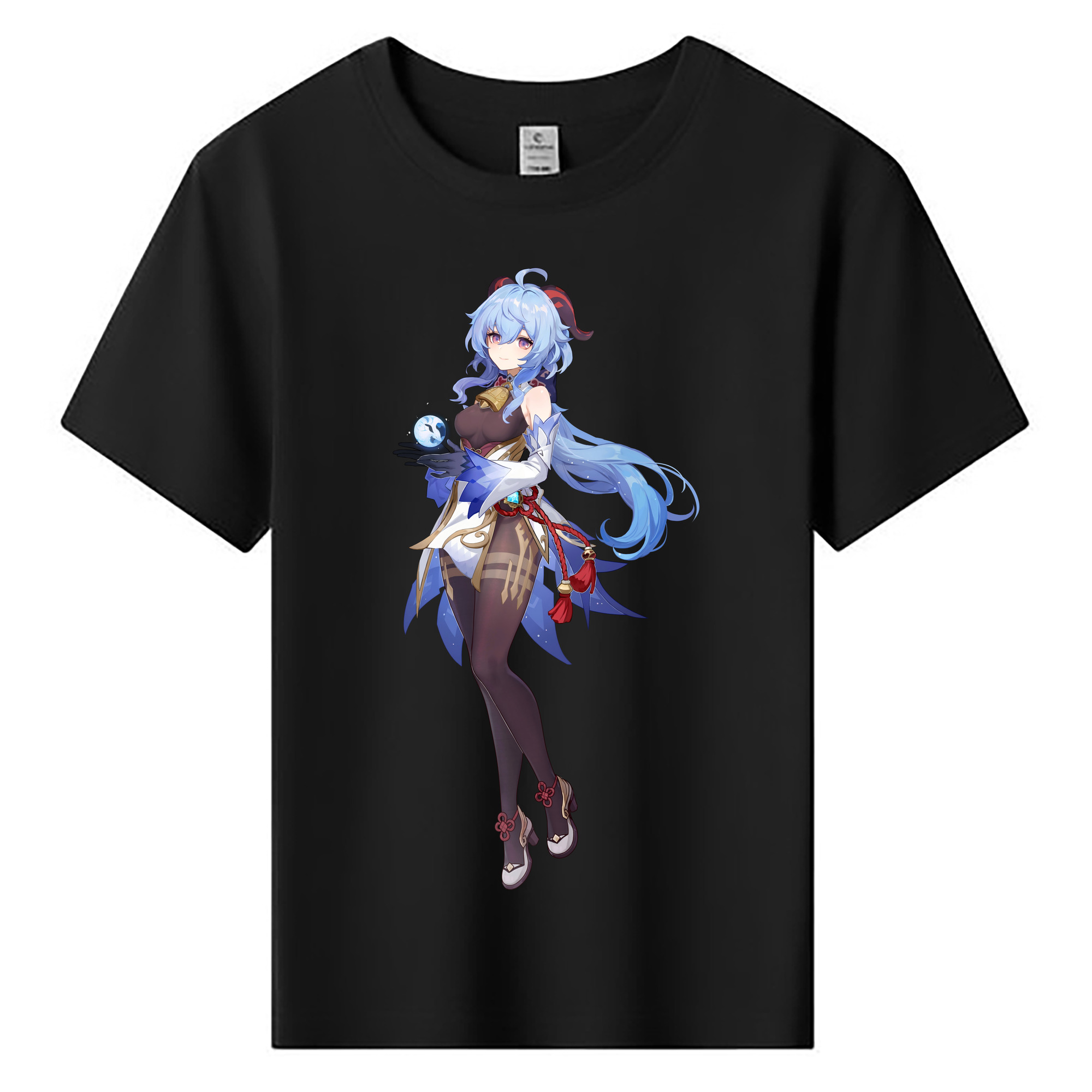 げんし神 甘雨 かんう genshin Ganyu 綿100％キッズTシャツ（フロントプリント）