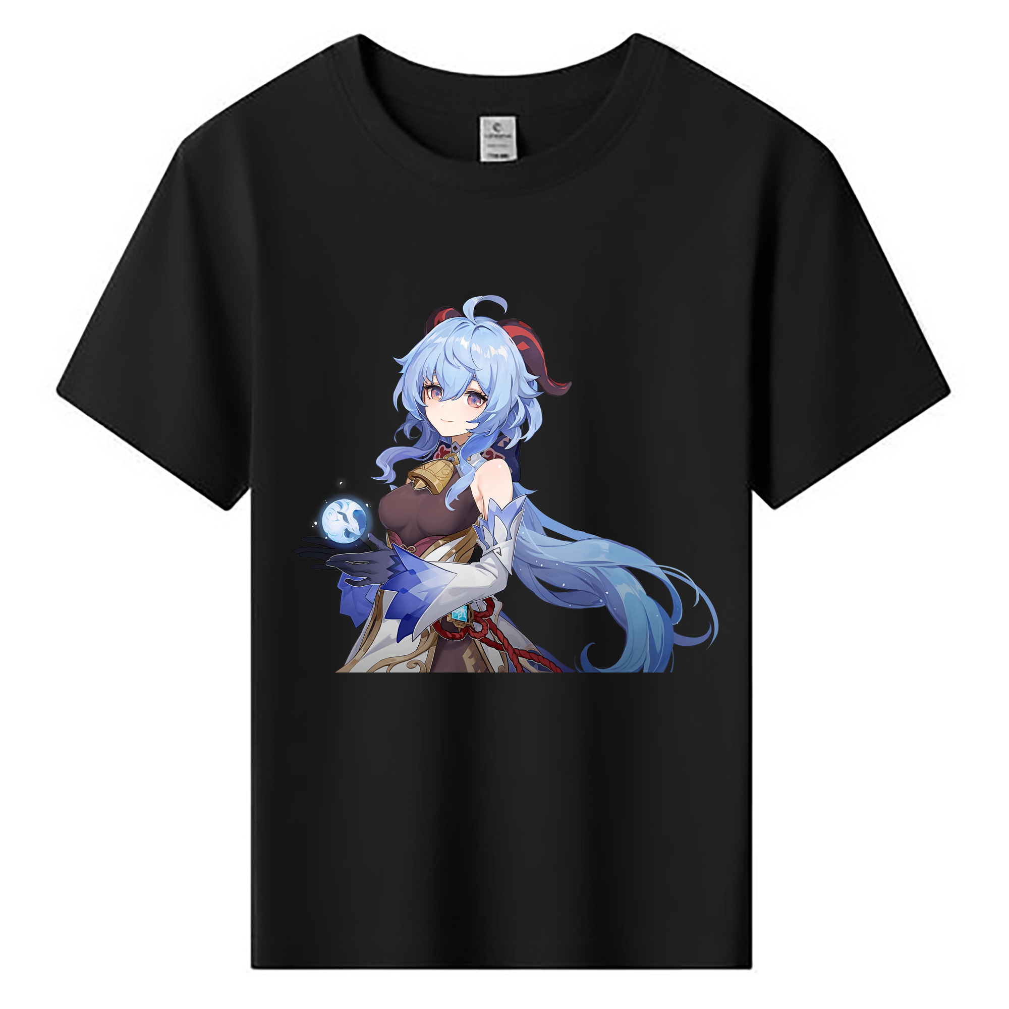 げんし神 甘雨 かんう genshin Ganyu 綿100％キッズTシャツ（フロントプリント）