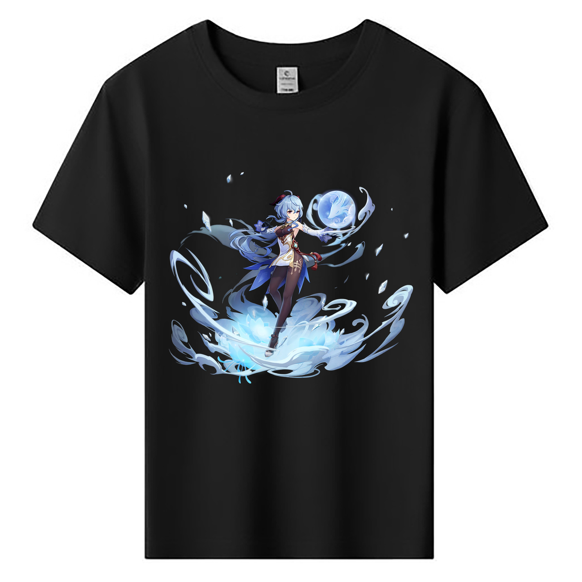 げんし神 甘雨 かんう genshin Ganyu 綿100％キッズTシャツ（フロントプリント）