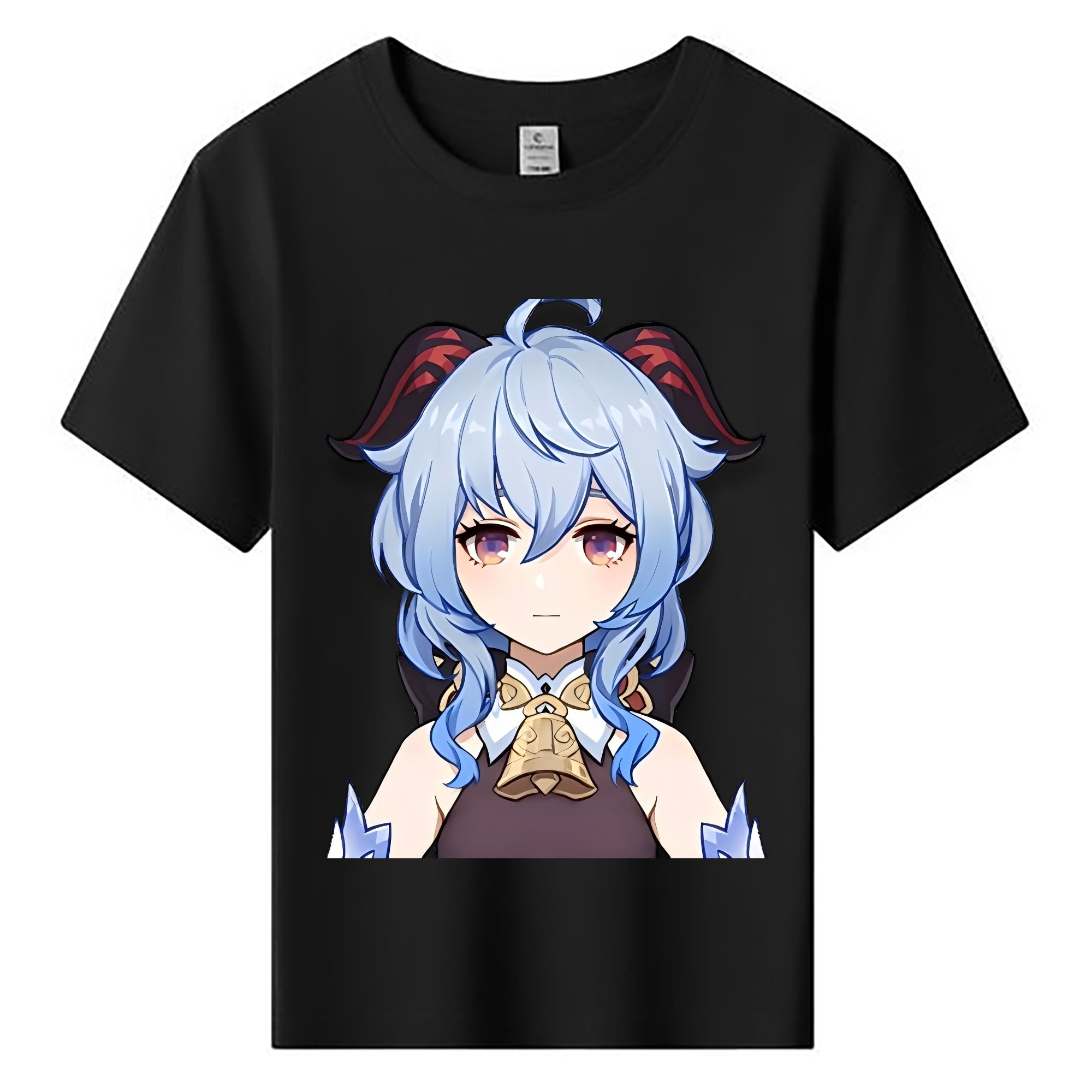 げんし神 甘雨 かんう genshin Ganyu 綿100％キッズTシャツ（フロントプリント）