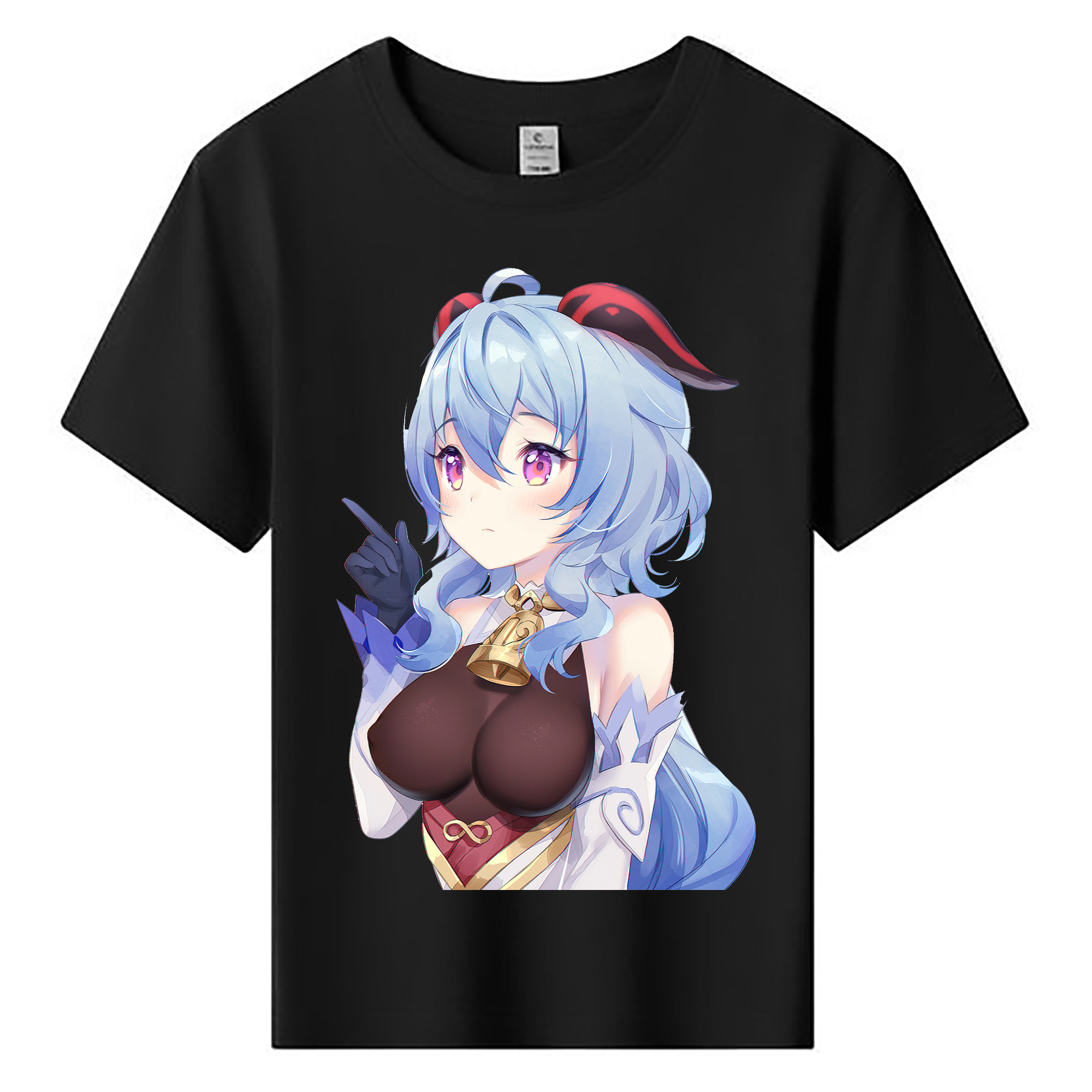 げんし神 甘雨 かんう genshin Ganyu 綿100％キッズTシャツ（フロントプリント）