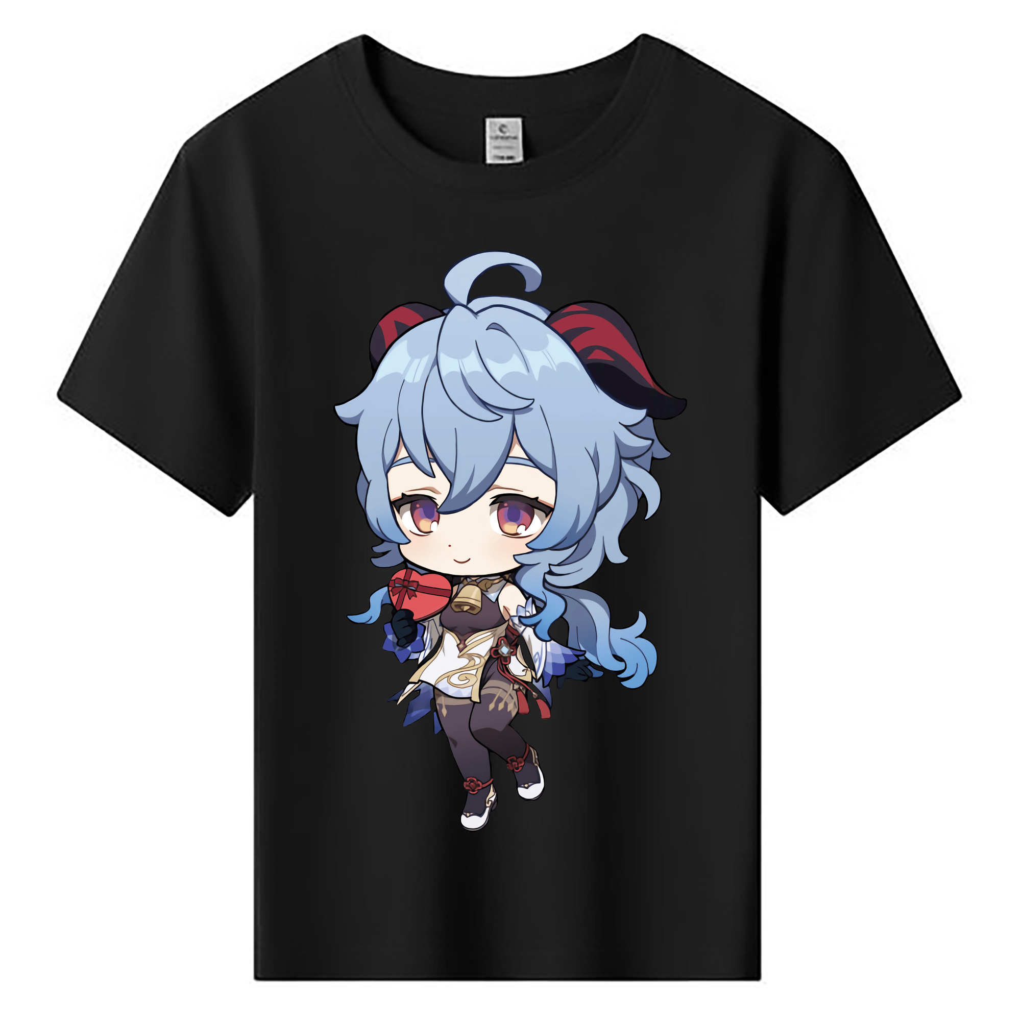 げんし神 甘雨 かんう genshin Ganyu 綿100％キッズTシャツ（フロントプリント）
