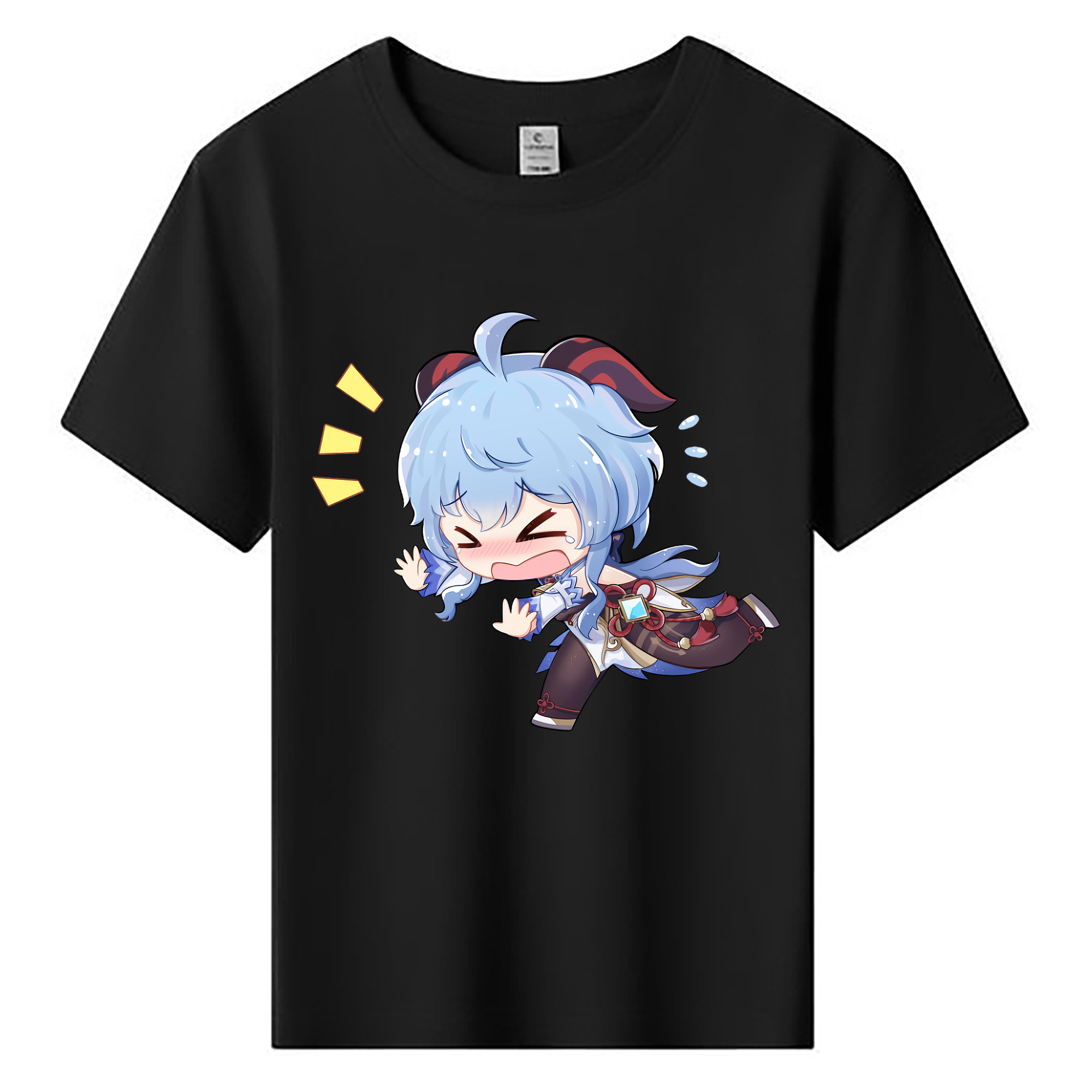 げんし神 甘雨 かんう genshin Ganyu 綿100％キッズTシャツ（フロントプリント）