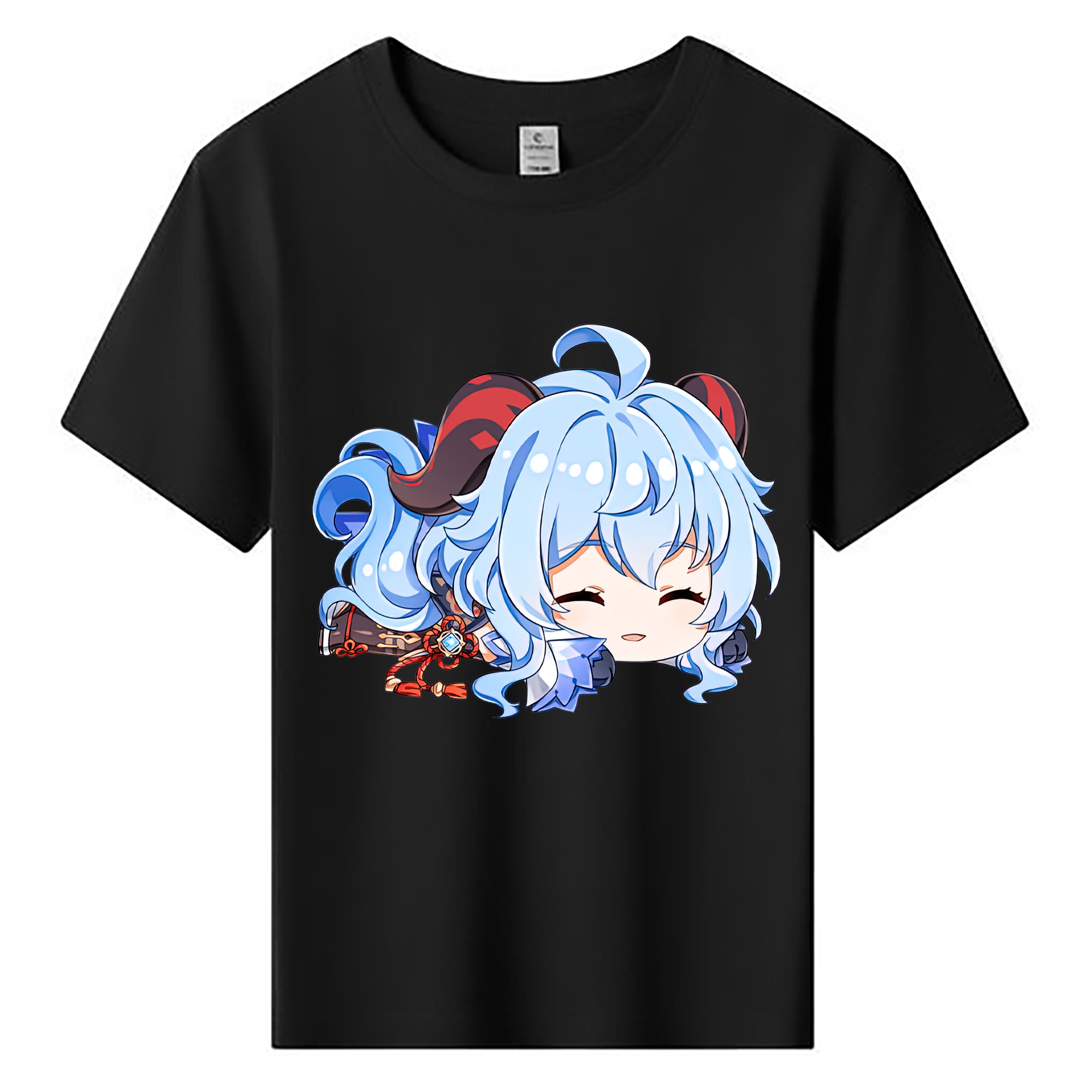 げんし神 甘雨 かんう genshin Ganyu 綿100％キッズTシャツ（フロントプリント）
