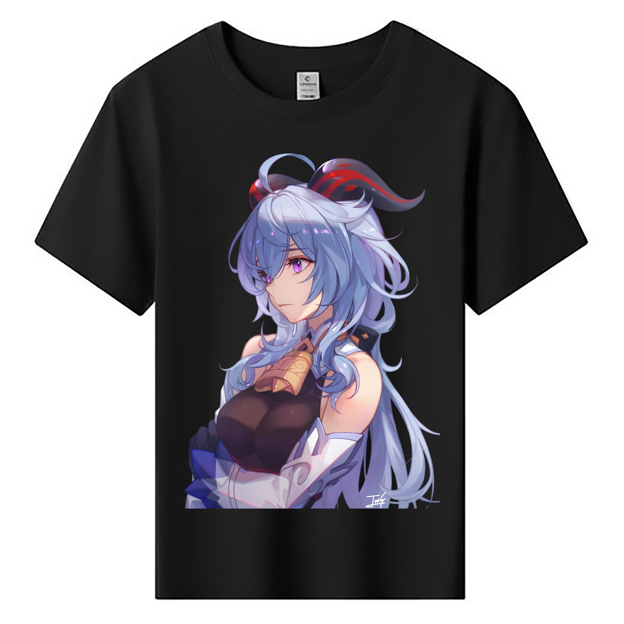 げんし神 甘雨 かんう genshin Ganyu 綿100％キッズTシャツ（フロントプリント）
