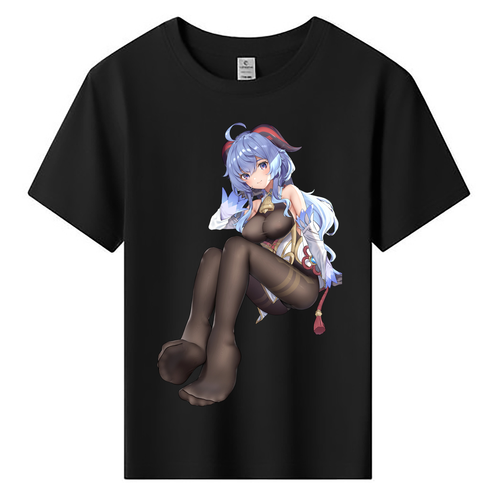げんし神 甘雨 かんう genshin Ganyu 綿100％キッズTシャツ（フロントプリント）