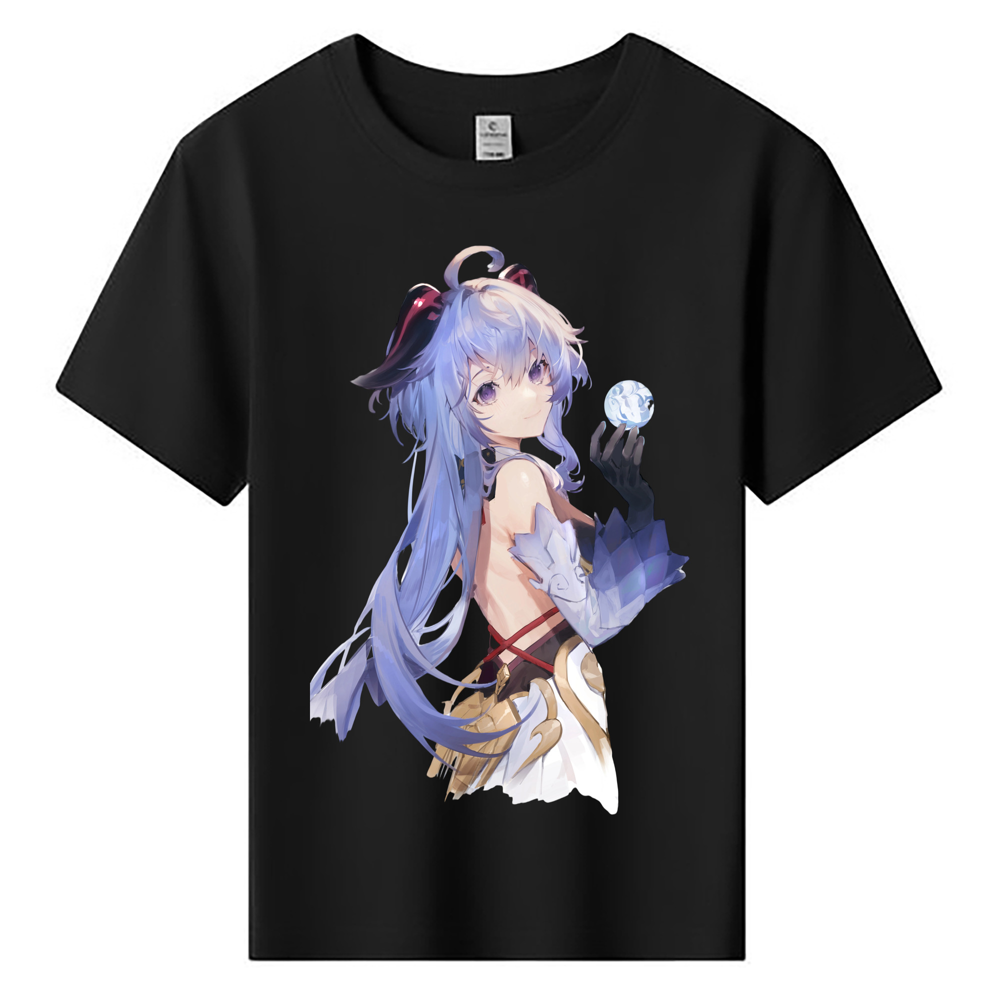 げんし神 甘雨 かんう genshin Ganyu 綿100％キッズTシャツ（フロントプリント）