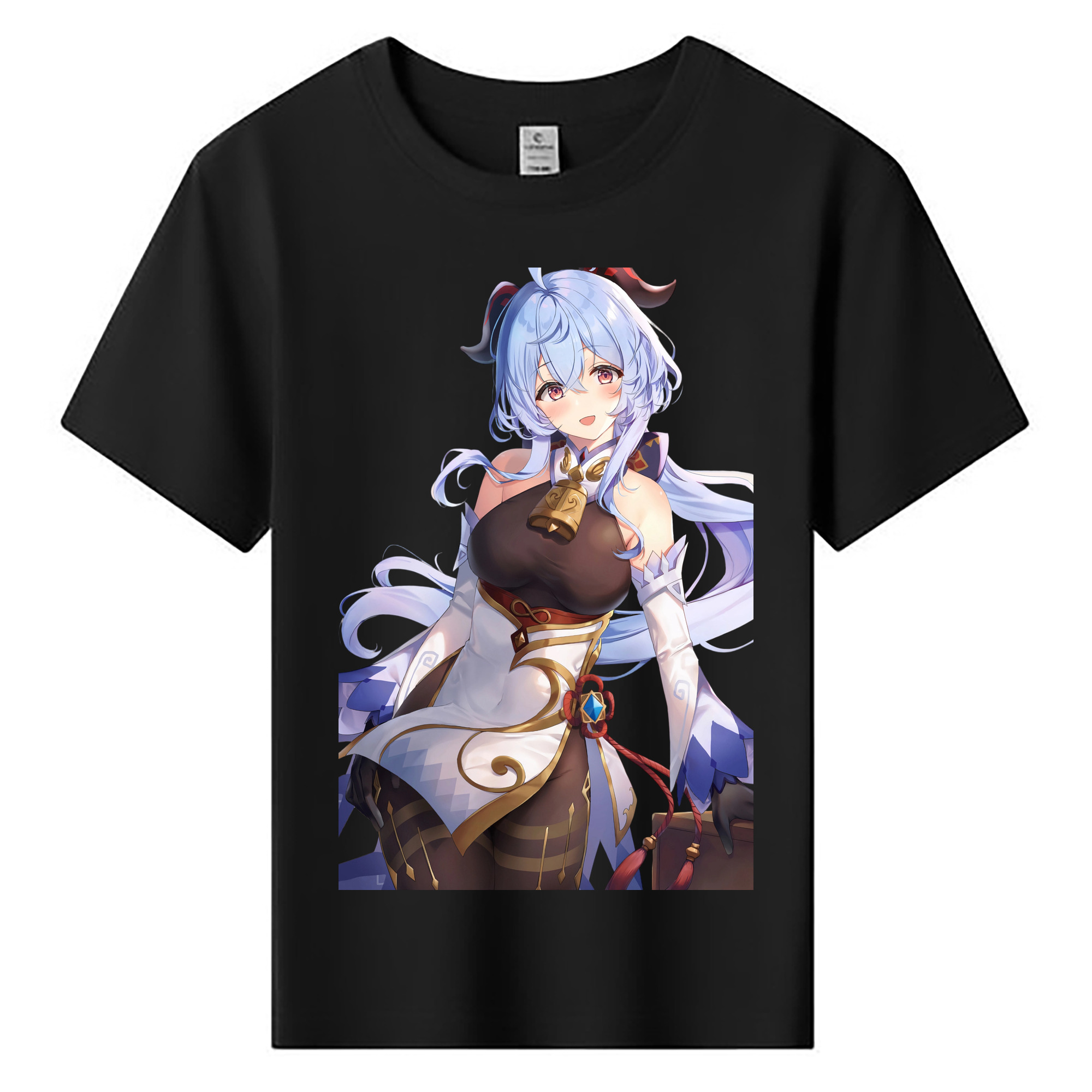 げんし神 甘雨 かんう genshin Ganyu 綿100％キッズTシャツ（フロントプリント）