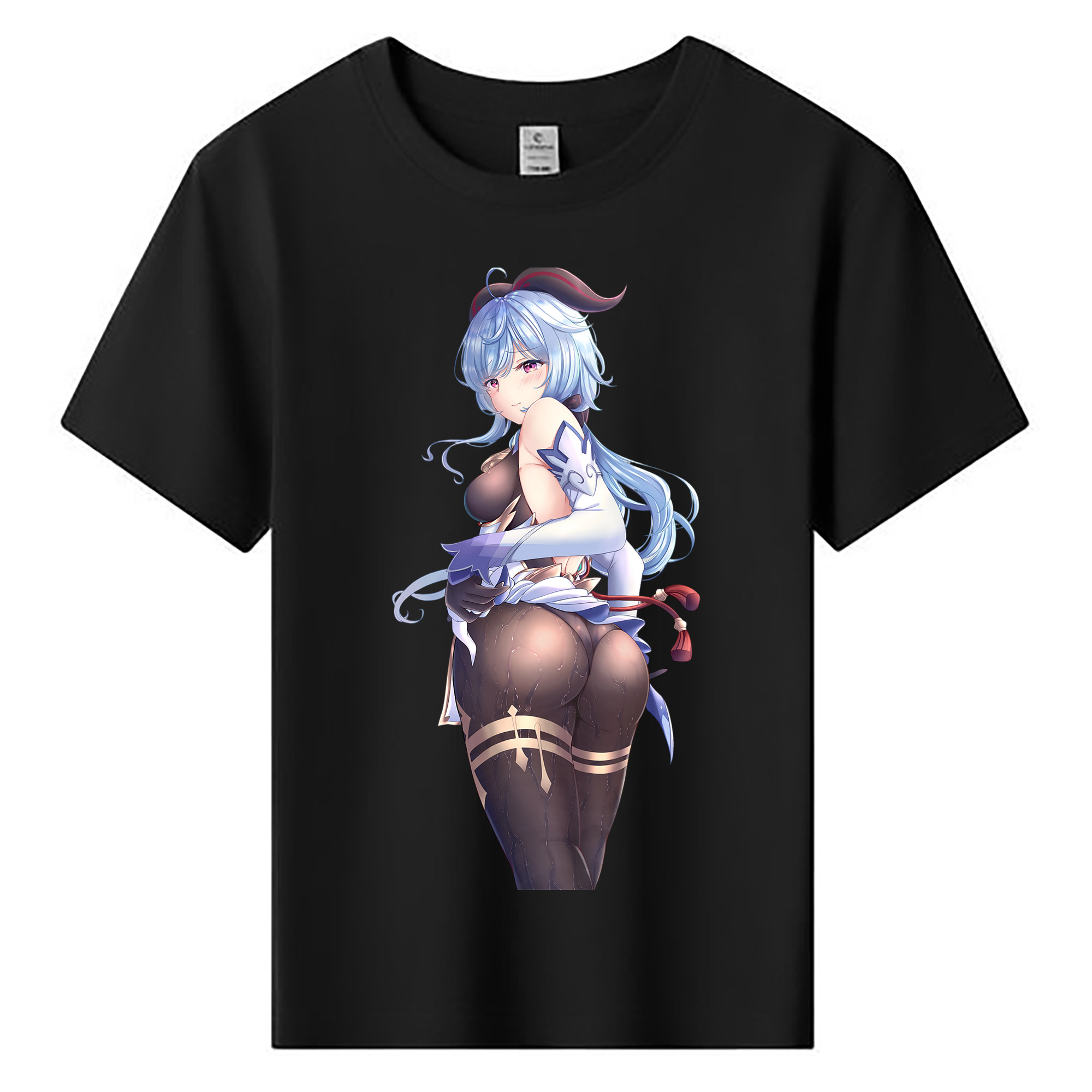 げんし神 甘雨 かんう genshin Ganyu 綿100％キッズTシャツ（フロントプリント）
