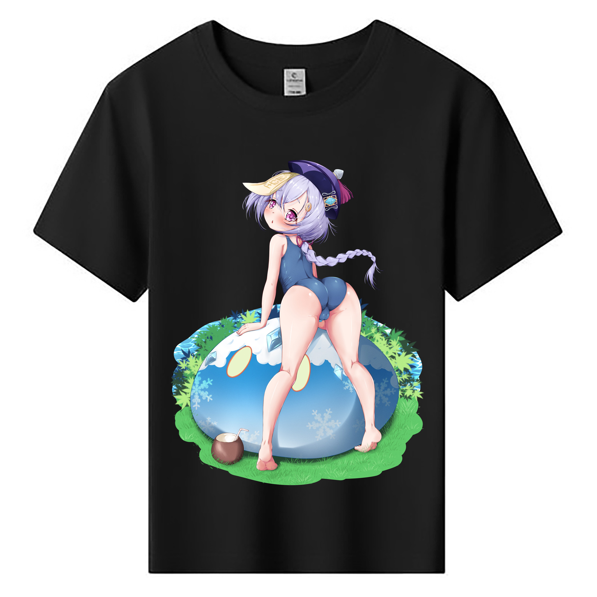 げんし神 七七 なな  genshin Nana 綿100％キッズTシャツ（フロントプリント）