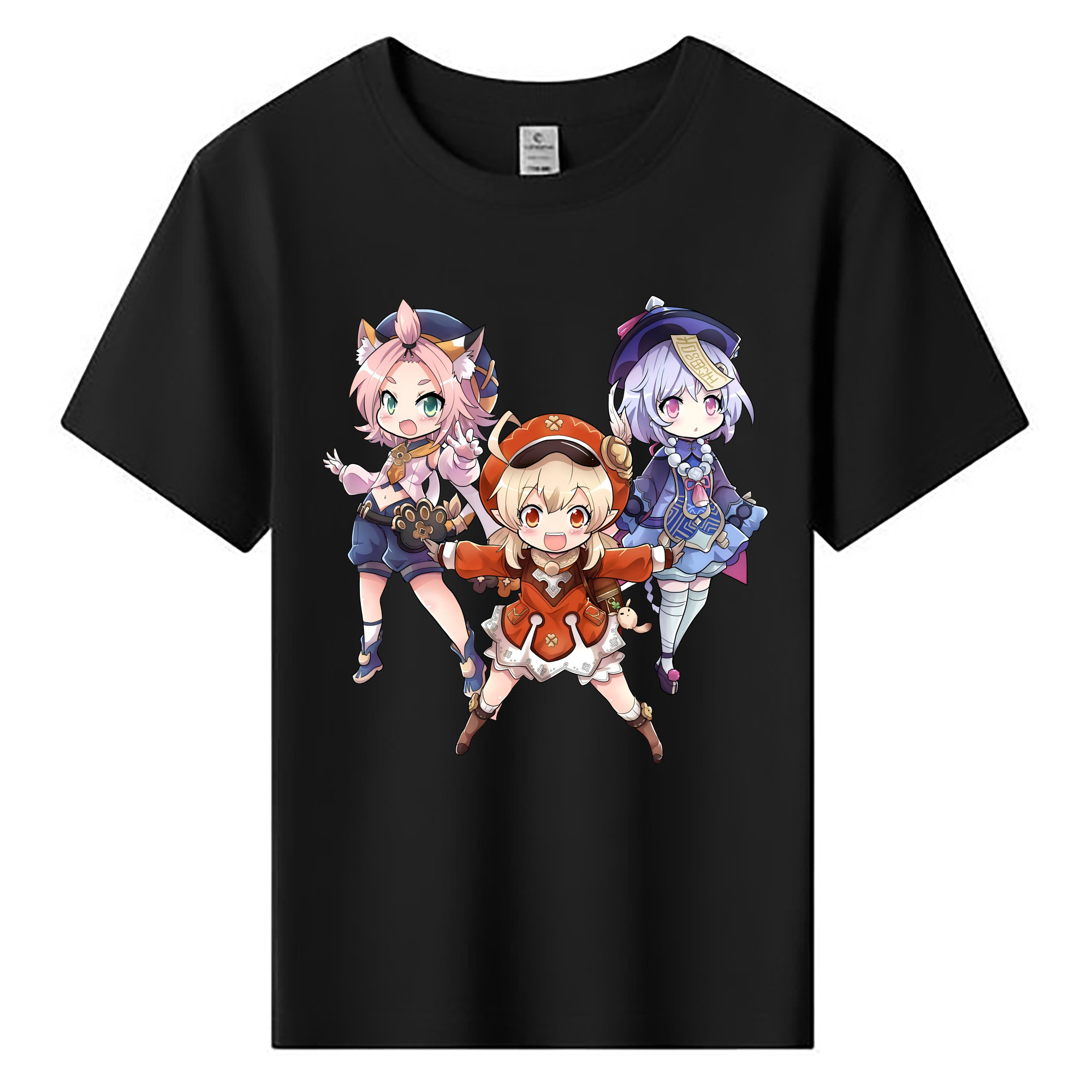 げんし神 七七 なな  genshin Nana 綿100％キッズTシャツ（フロントプリント）