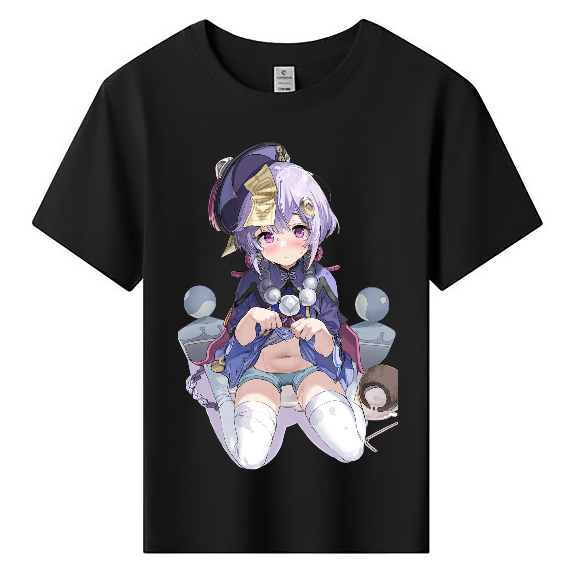 げんし神 七七 なな  genshin Nana 綿100％キッズTシャツ（フロントプリント）