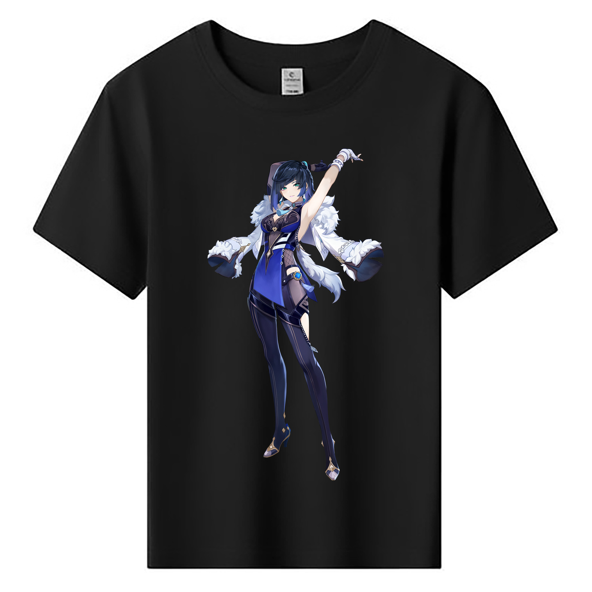 げんし神 夜兰 やらん genshin Yaran 綿100％キッズTシャツ（フロントプリント）