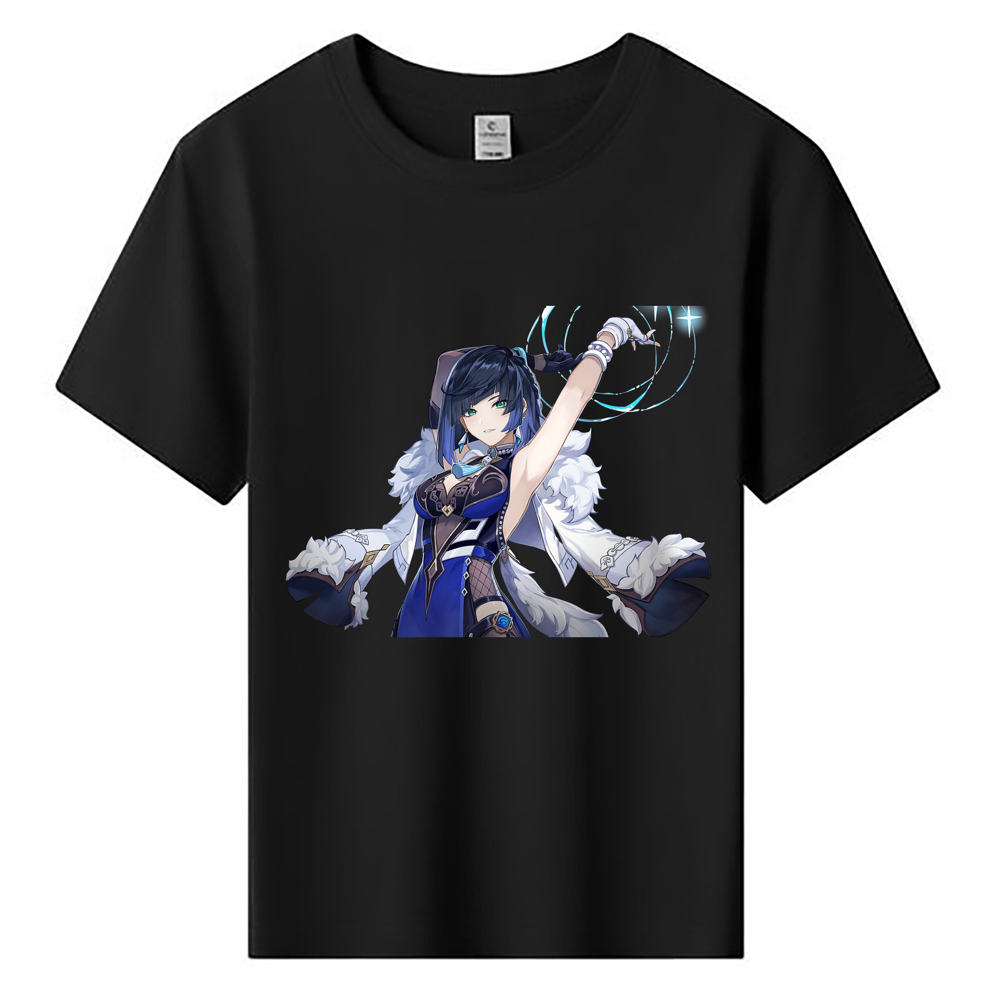 げんし神 夜兰 やらん genshin Yaran 綿100％キッズTシャツ（フロントプリント）