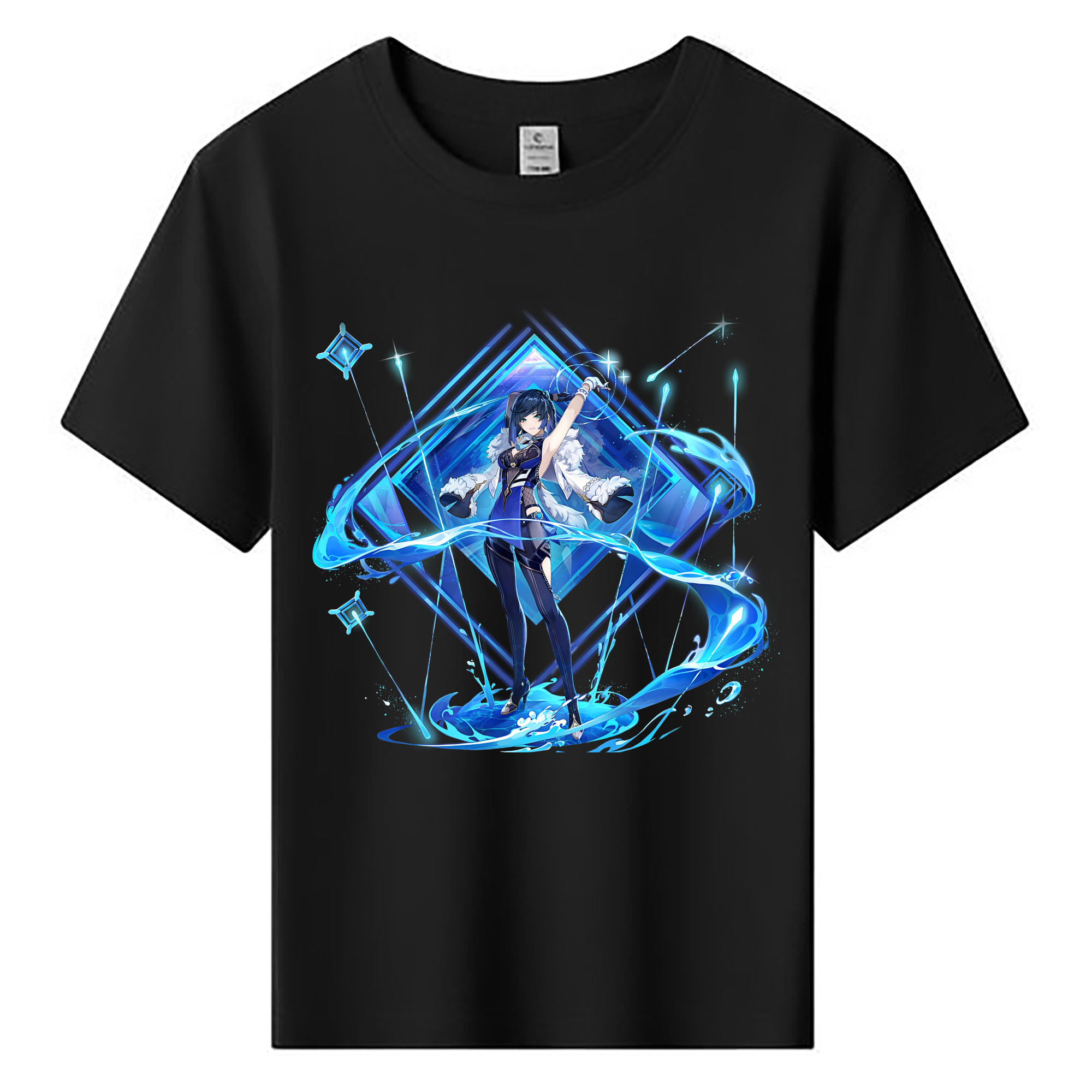 げんし神 夜兰 やらん genshin Yaran 綿100％キッズTシャツ（フロントプリント）