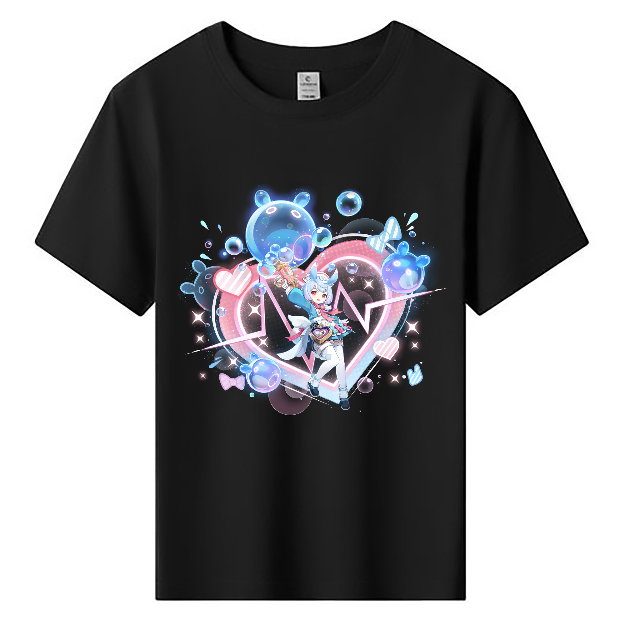 げんし神 シゲウィン genshin Shigewin 綿100％キッズTシャツ（フロントプリント）
