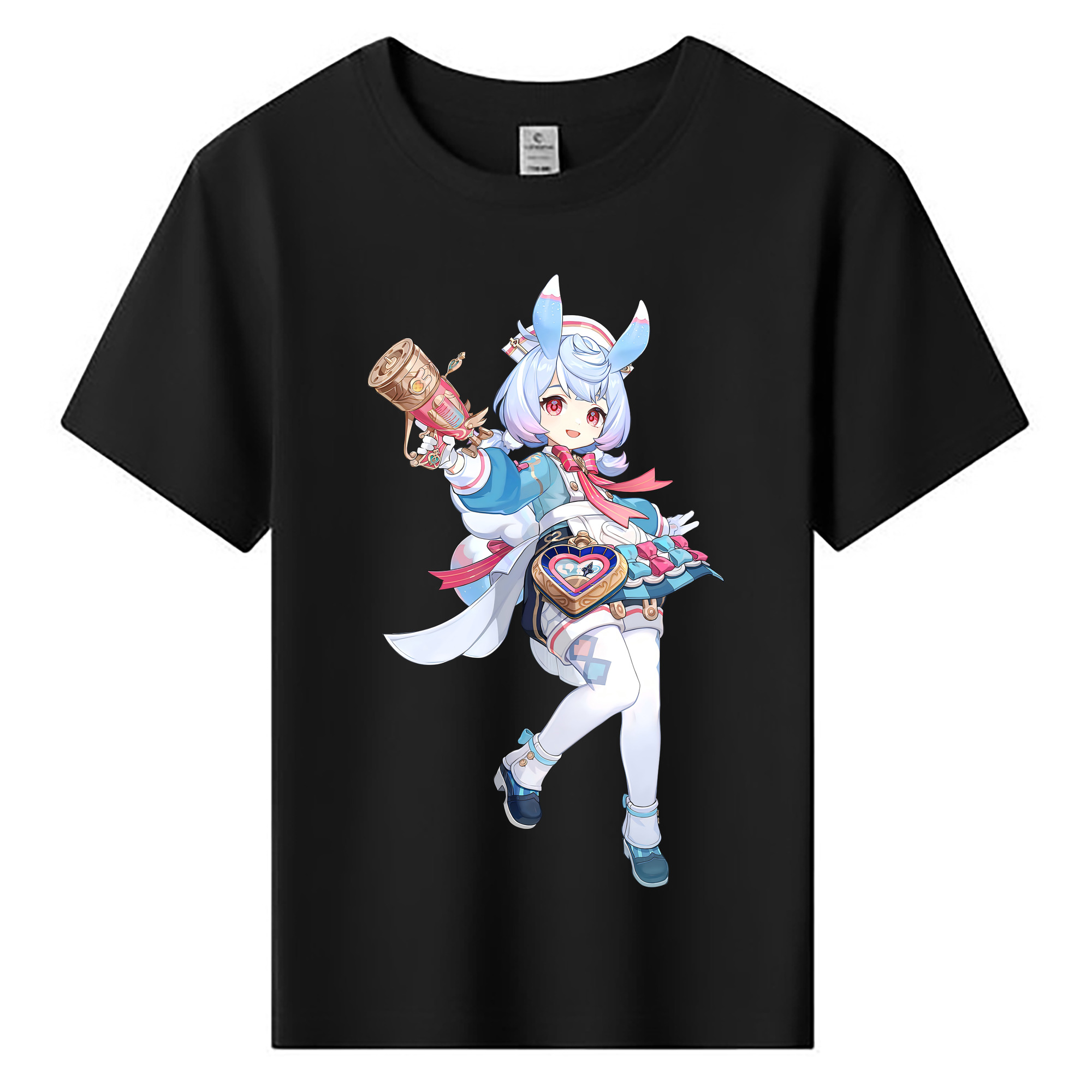 げんし神 シゲウィン genshin Shigewin 綿100％キッズTシャツ（フロントプリント）