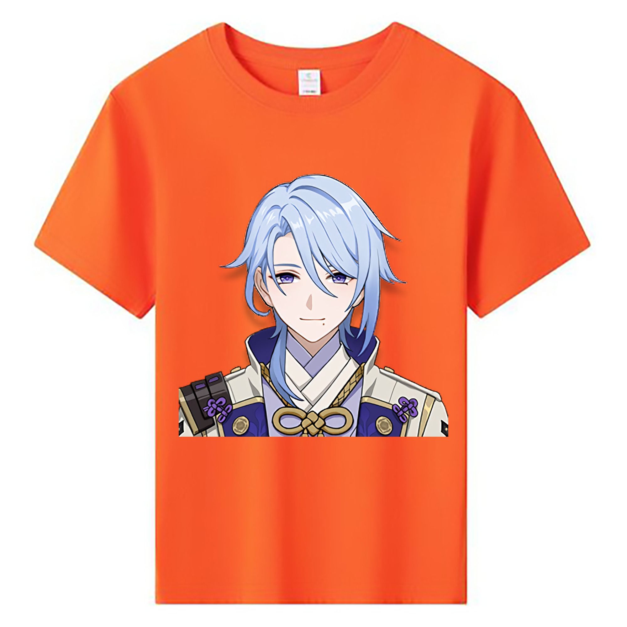 げんし神 神里綾人 かみさとあやと genshin Kamisato Ayato 綿100％キッズTシャツ（フロントプリント）