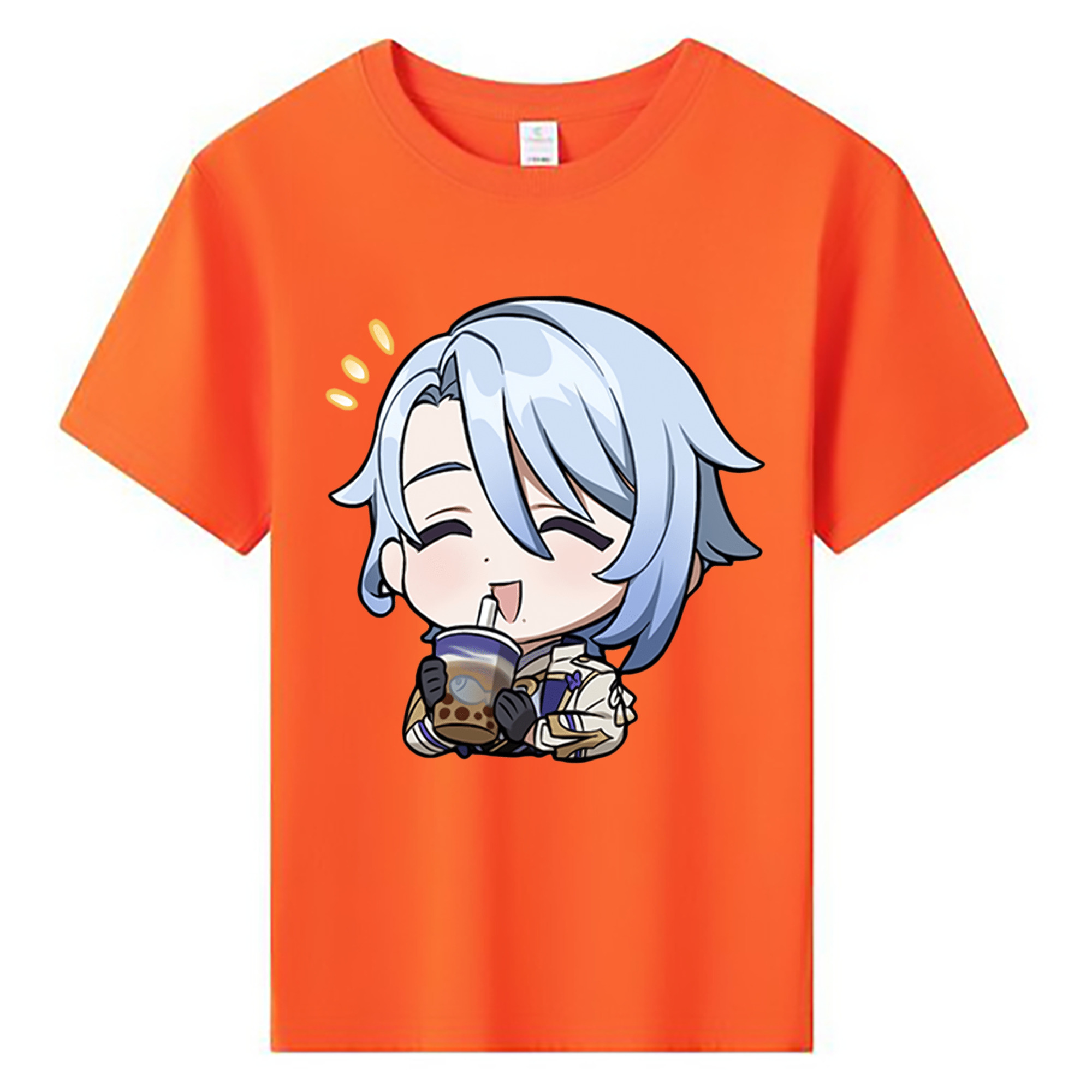 げんし神 神里綾人 かみさとあやと genshin Kamisato Ayato 綿100％キッズTシャツ（フロントプリント）