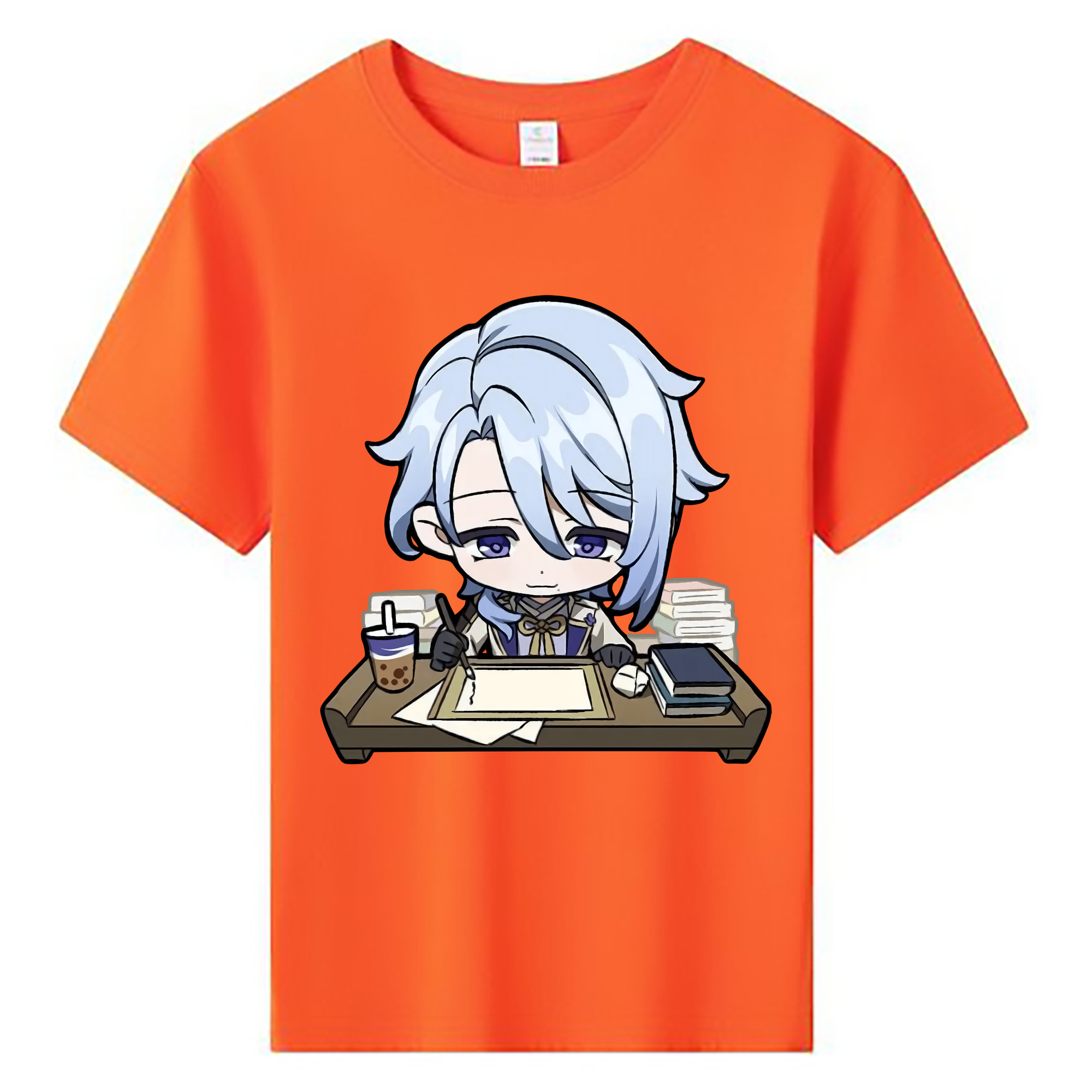 げんし神 神里綾人 かみさとあやと genshin Kamisato Ayato 綿100％キッズTシャツ（フロントプリント）
