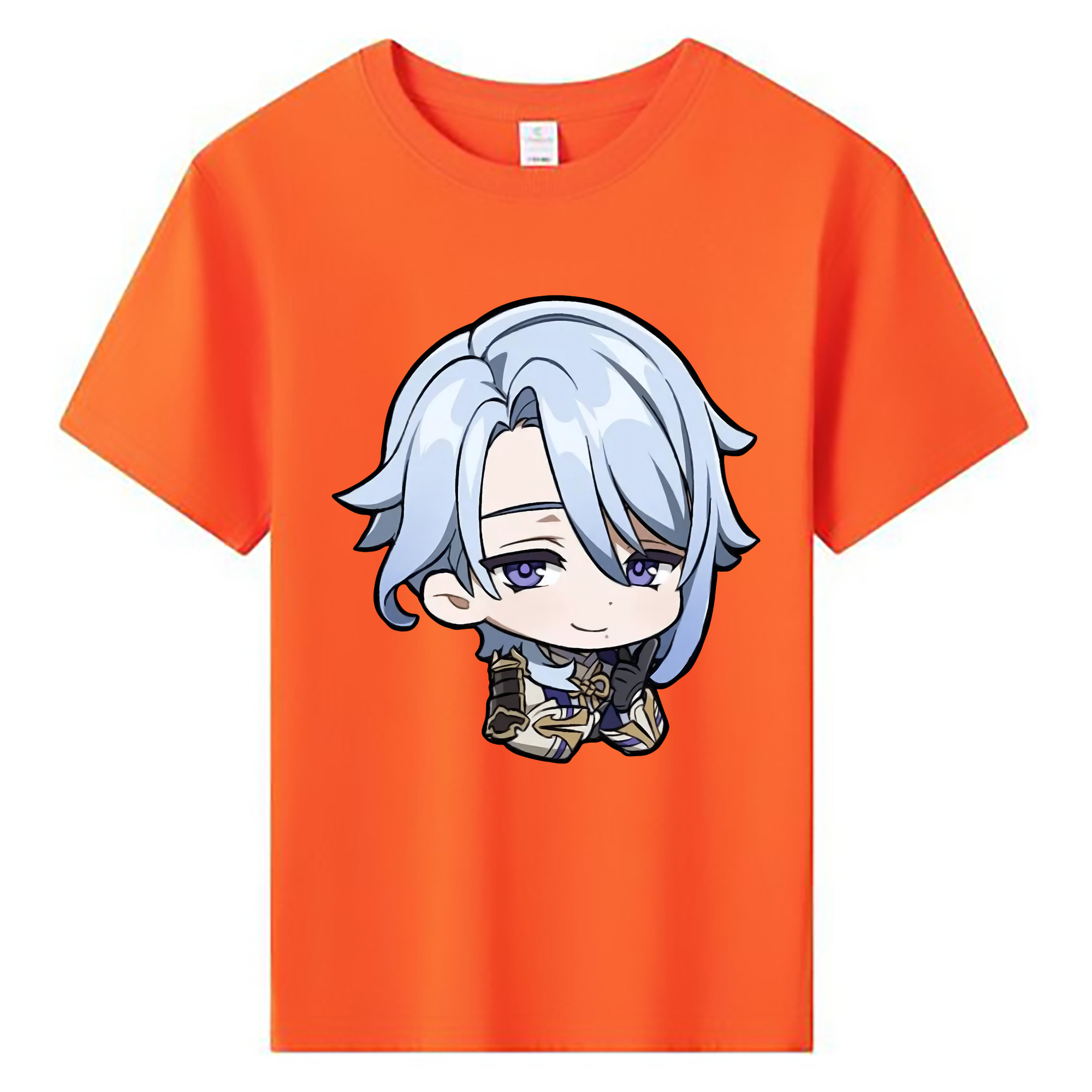 げんし神 神里綾人 かみさとあやと genshin Kamisato Ayato 綿100％キッズTシャツ（フロントプリント）