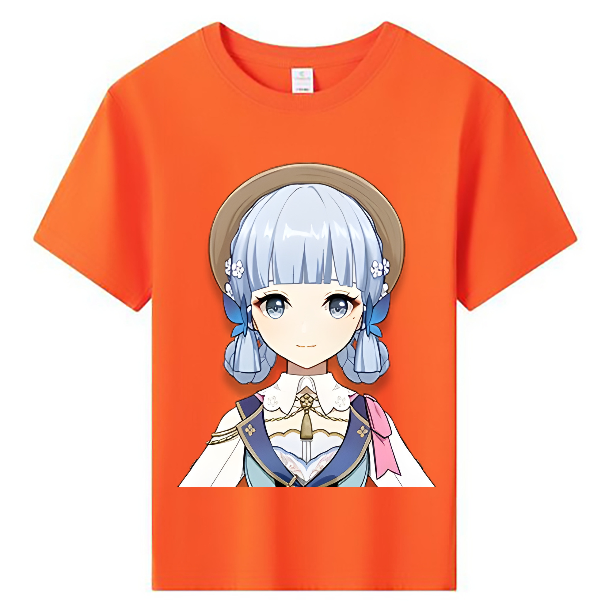 げんし神 神里綾華 神宮寺レン genshin Kamimiya Ren 綿100％キッズTシャツ（フロントプリント）
