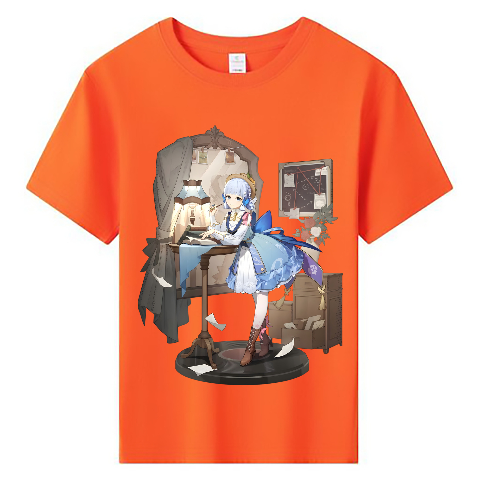 げんし神 神里綾華 神宮寺レン genshin Kamimiya Ren 綿100％キッズTシャツ（フロントプリント）