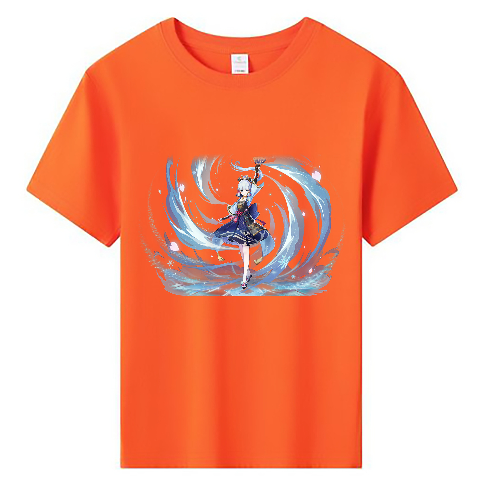 げんし神 神里綾華 神宮寺レン genshin Kamimiya Ren 綿100％キッズTシャツ（フロントプリント）