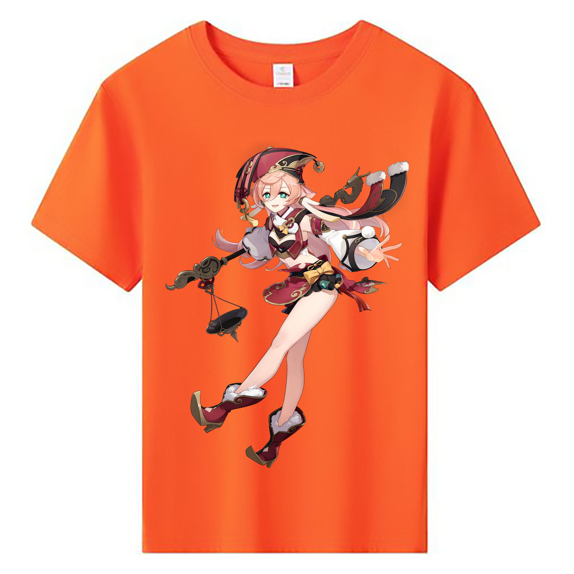 げんし神 ヤンフェイ genshin Yanfei 綿100％キッズTシャツ（フロントプリント）