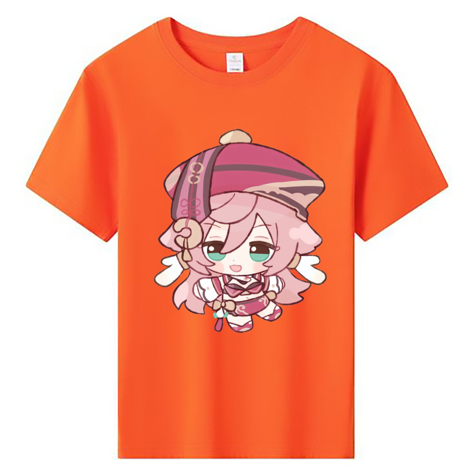 げんし神 ヤンフェイ genshin Yanfei 綿100％キッズTシャツ（フロントプリント）